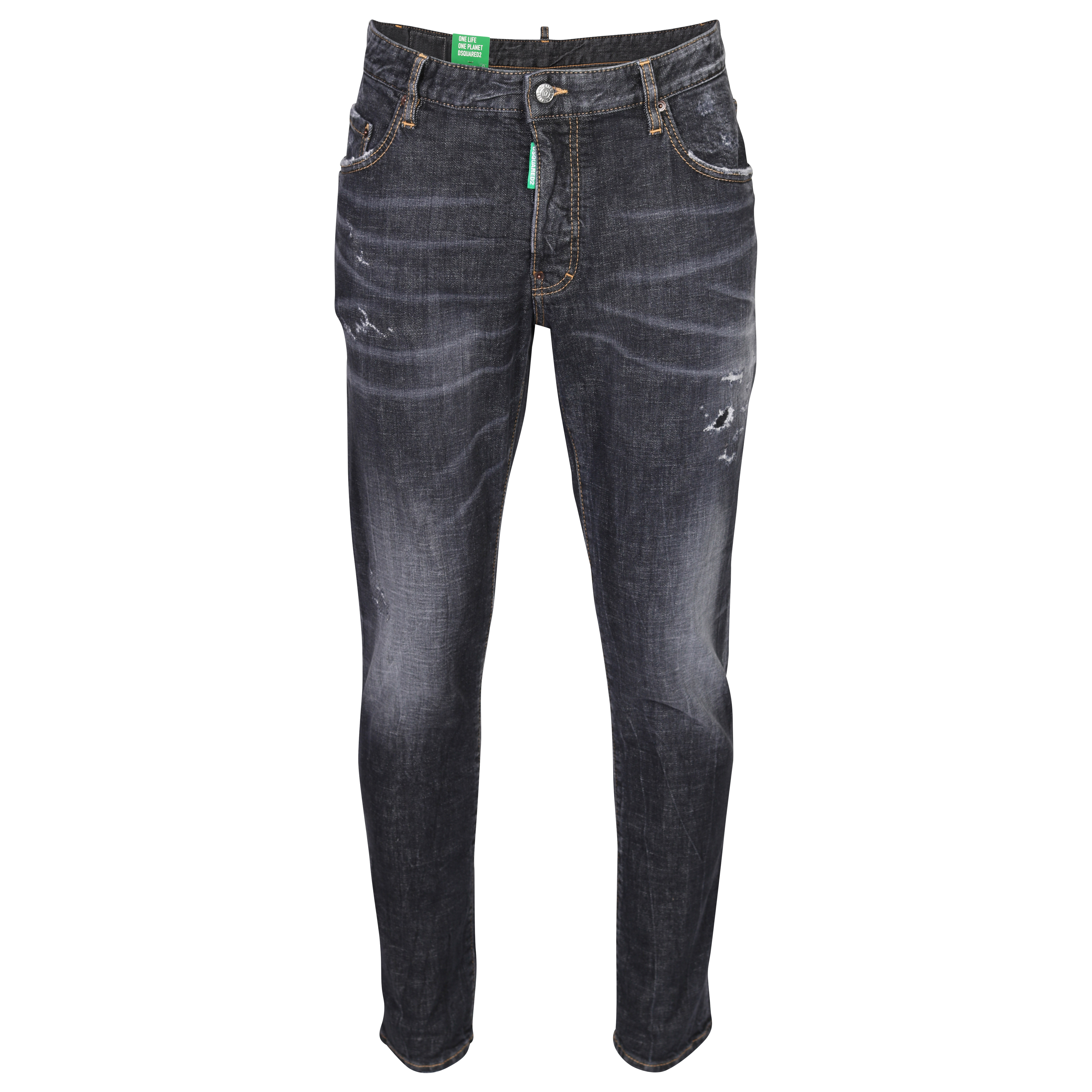 DSQUARED2 Green Label Skater Jeans in Washed Black