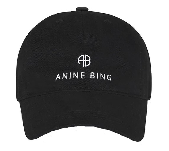 Anine Bing One Jeremy Baseball Cap in Black