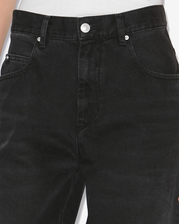 ISABEL MARANT Joanny Denim Pant in Faded Black ISABEL MARANT Joanny Denim Pant in Faded Black