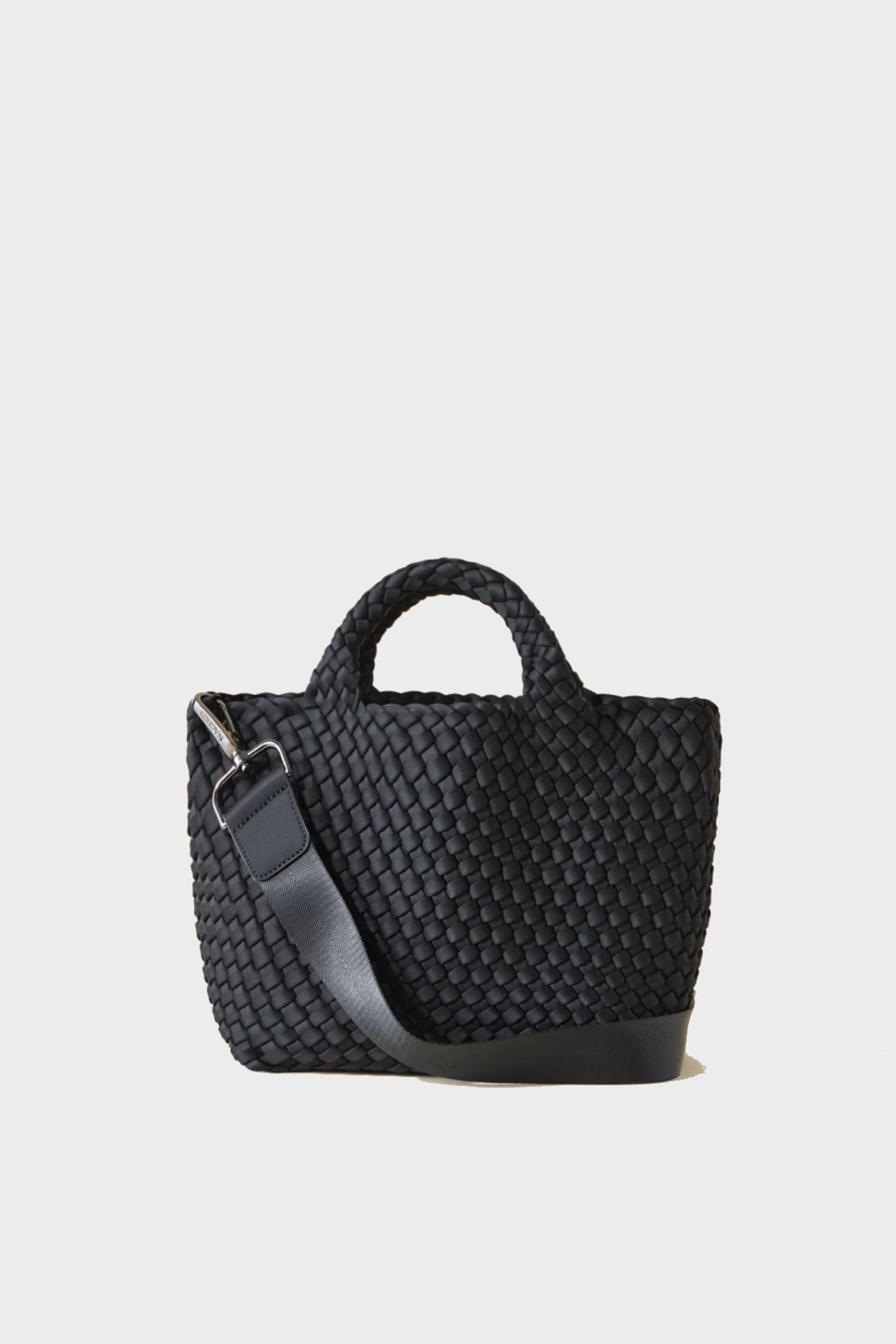 NAGHEDI Handwoven Small Tote St. Barth in Black