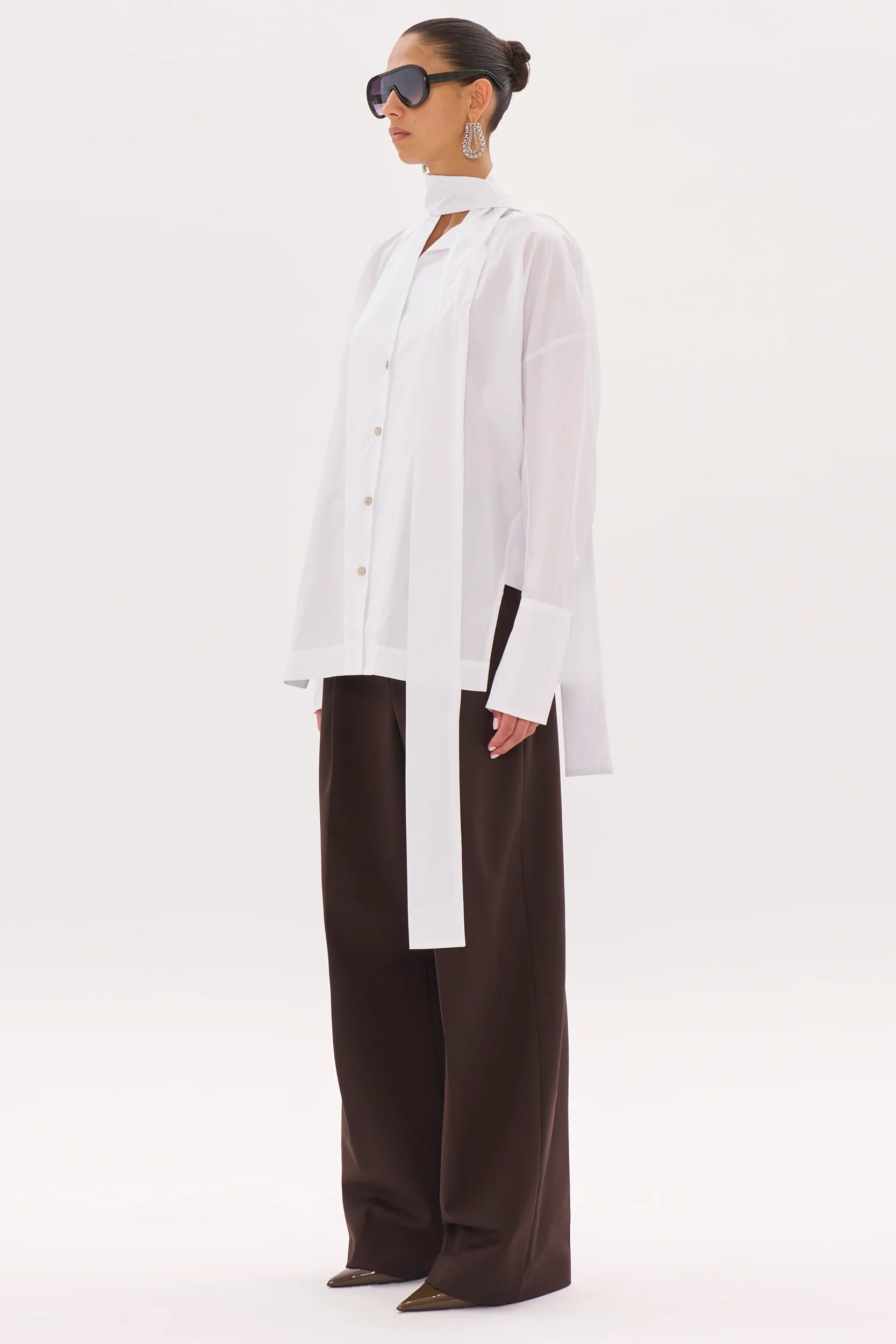 THE LATEST Light Cotton Blouse in White