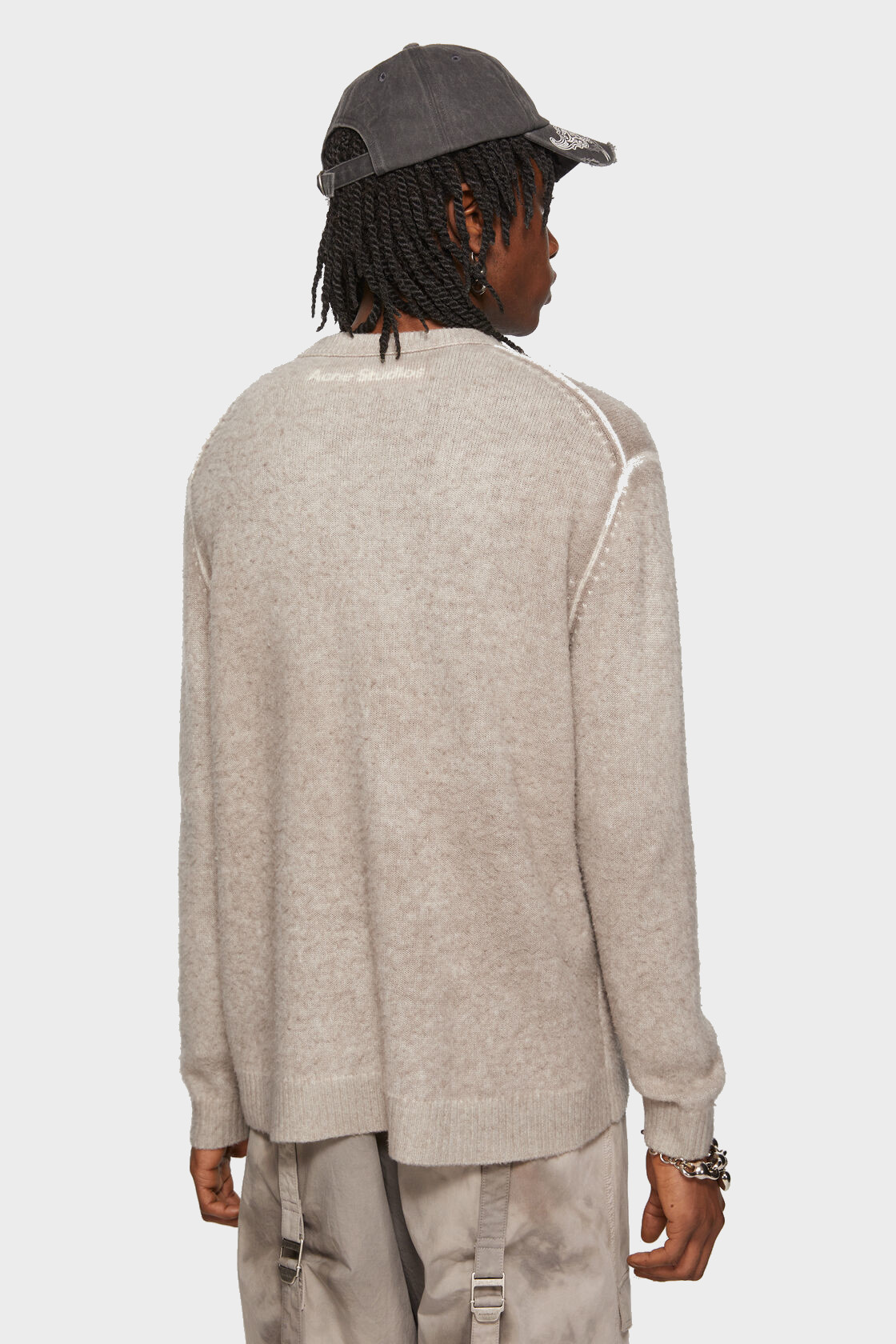 ACNE STUDIOS Vintage Knit Pullover in Beige ACNE STUDIOS Vintage Knit Pullover in Beige