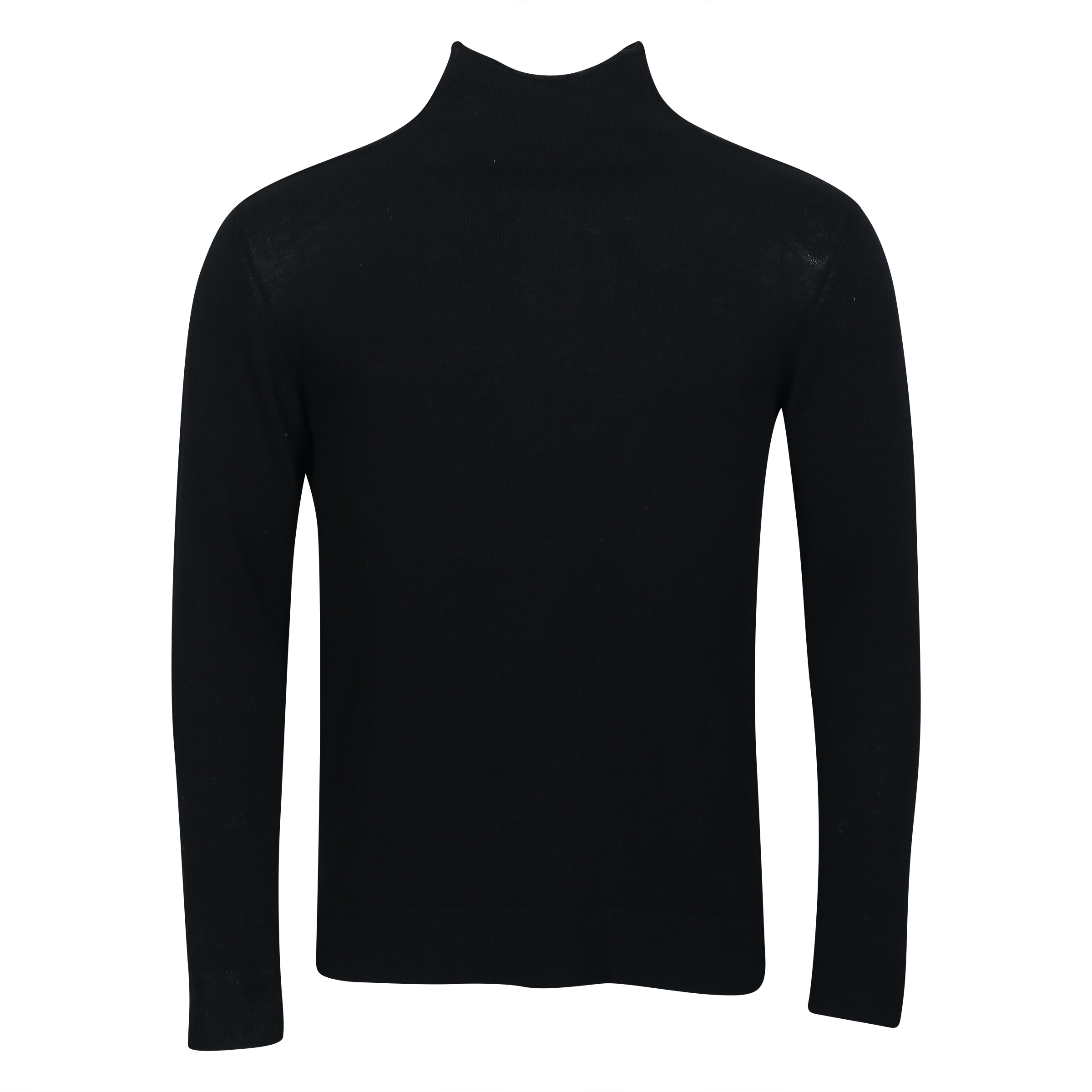 Transit Uomo Light Wool Turtle Neck Sweater in Black
