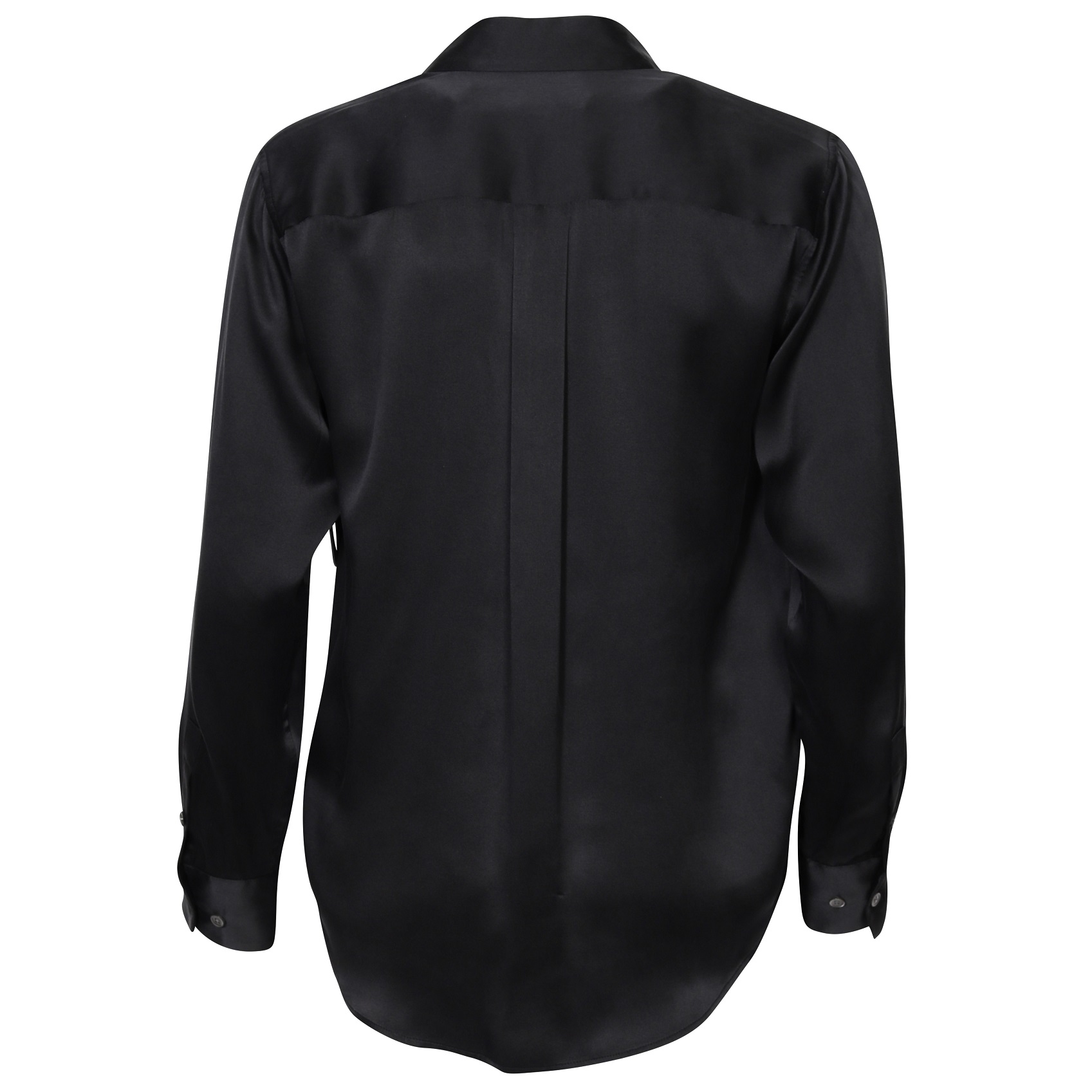 EQUIPMENT Shiny Silk Shirt Black M