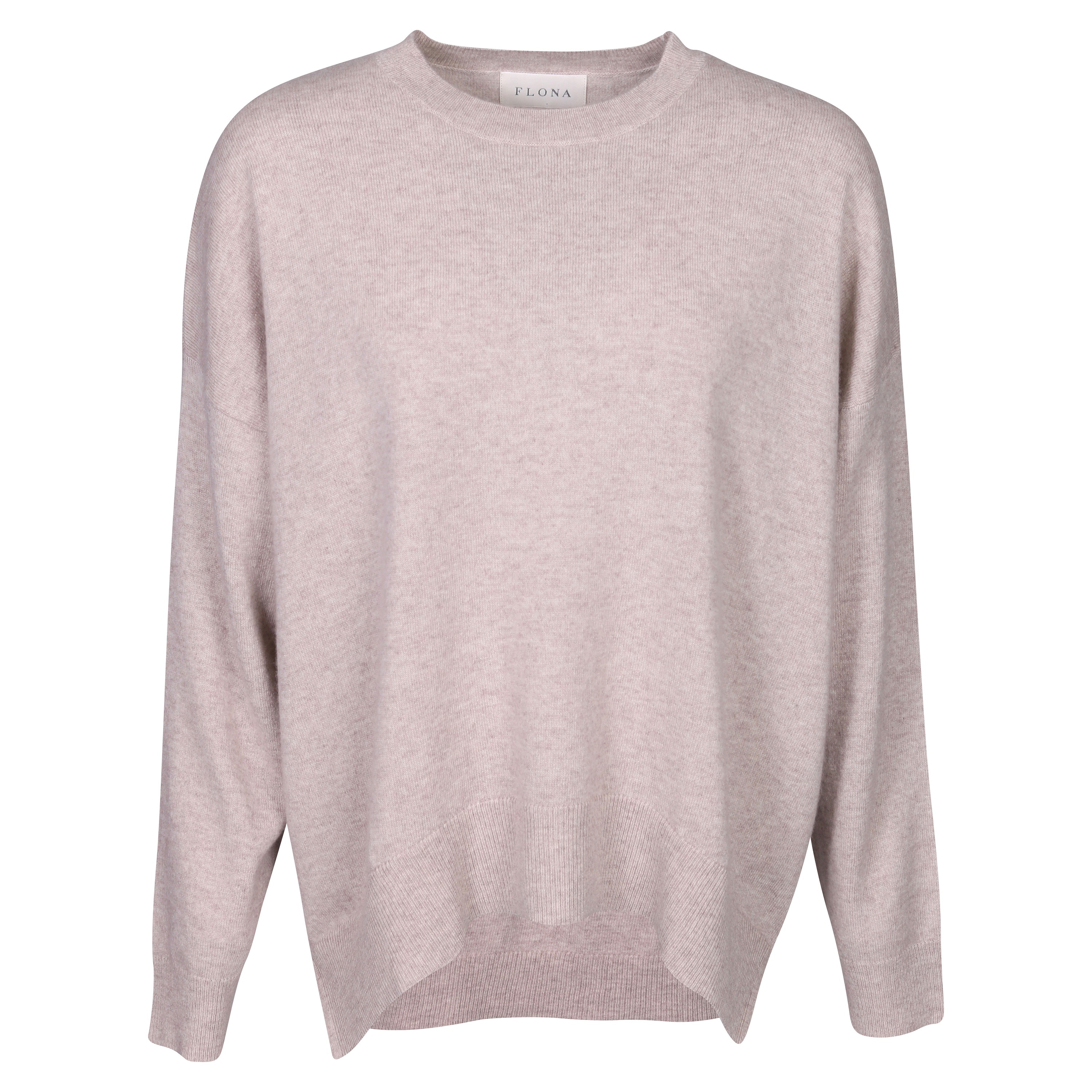 Flona Cashmere Sweater in Heather Mocha XS