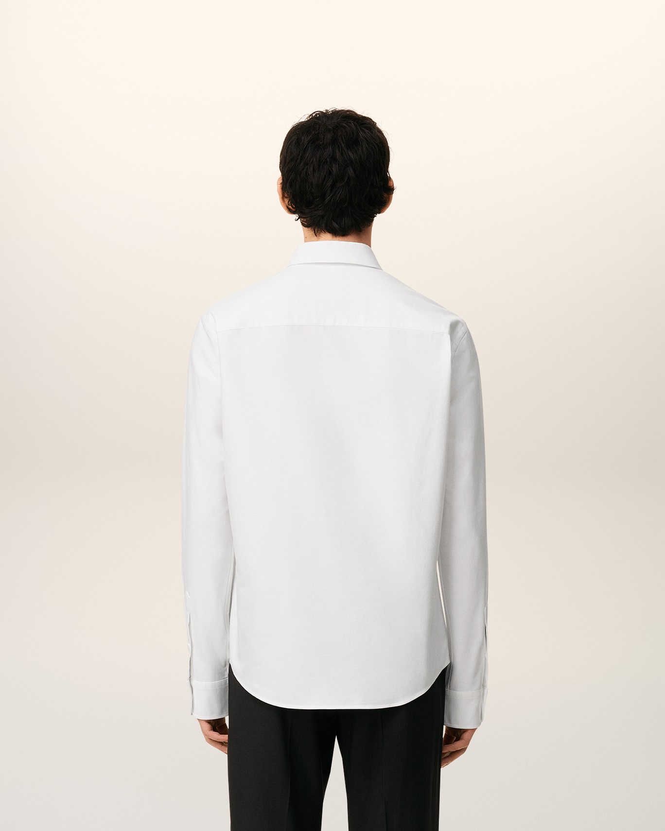 AMI PARIS de Coeur Classic Fit Shirt in Natural White/Black