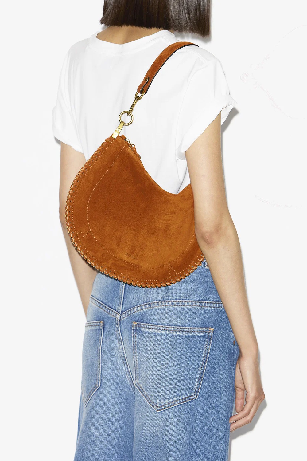 ISABEL MARANT Oskan Soft Bag in Cognac