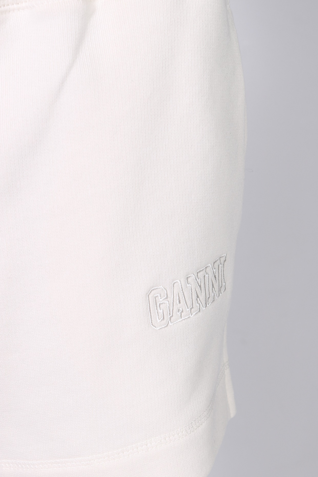 Ganni Drawstring Sweat Shorts Software Isoli Egret / Cream