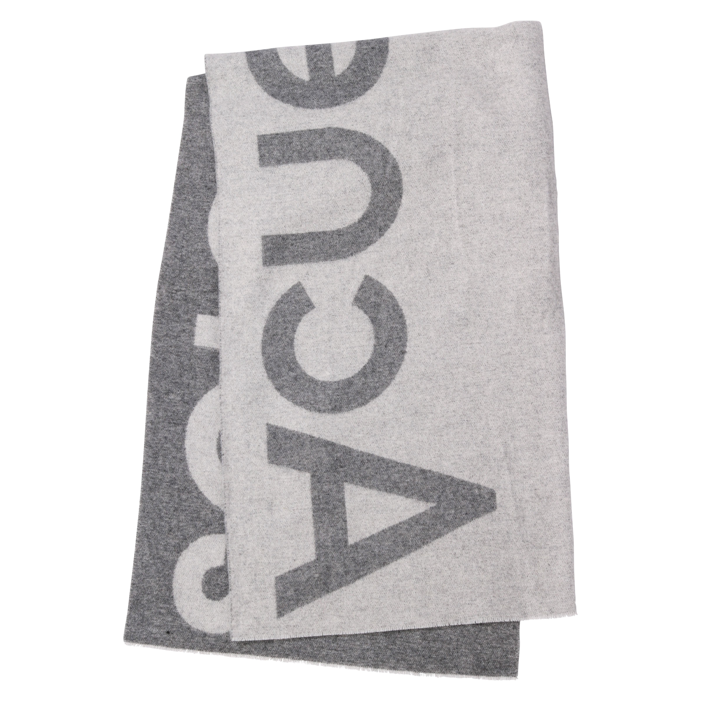 Acne Studios Scarf Toronty Logo Grey