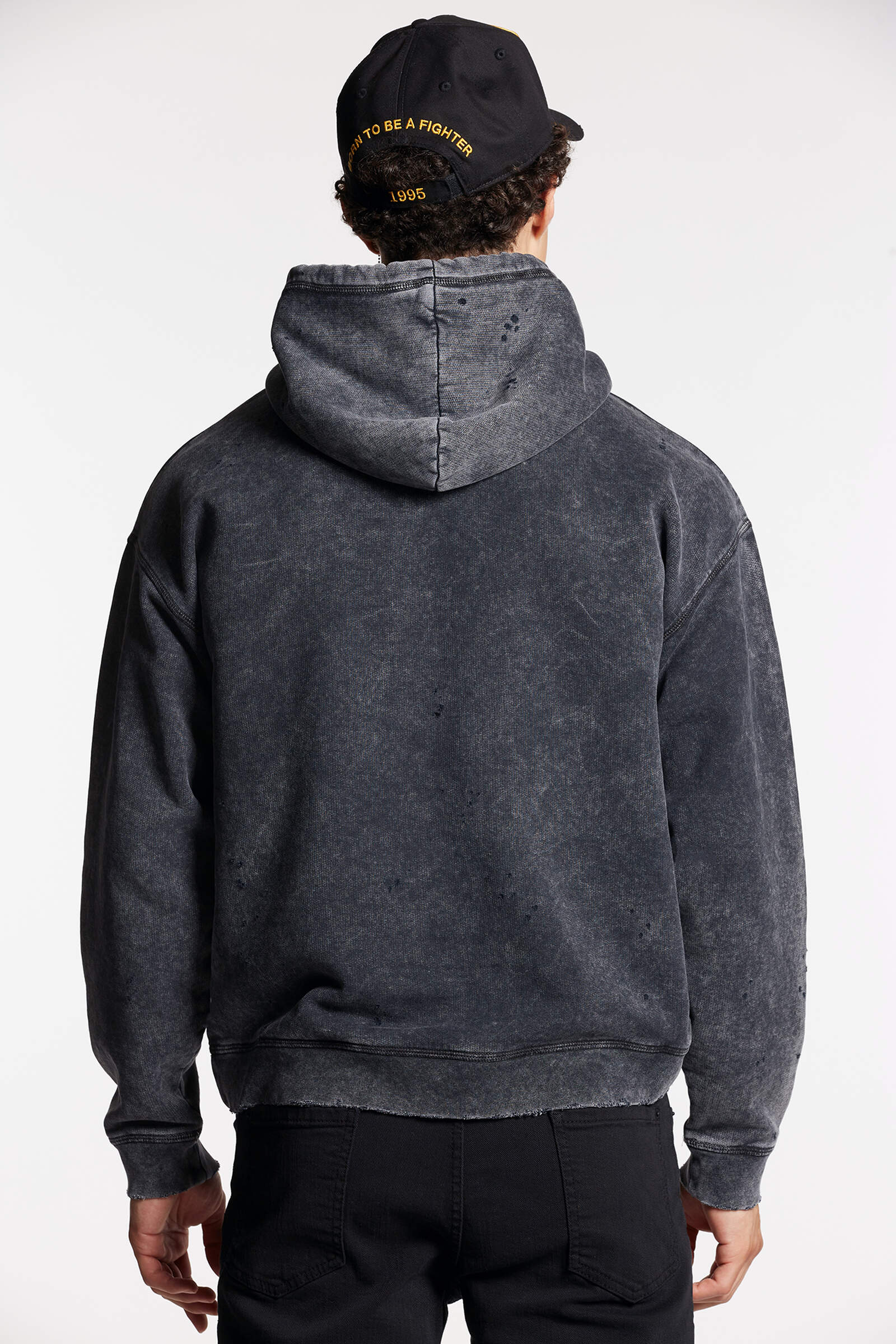 DSQUARED2 Hercalina Fit Hoodie in Vintage Dark Grey M