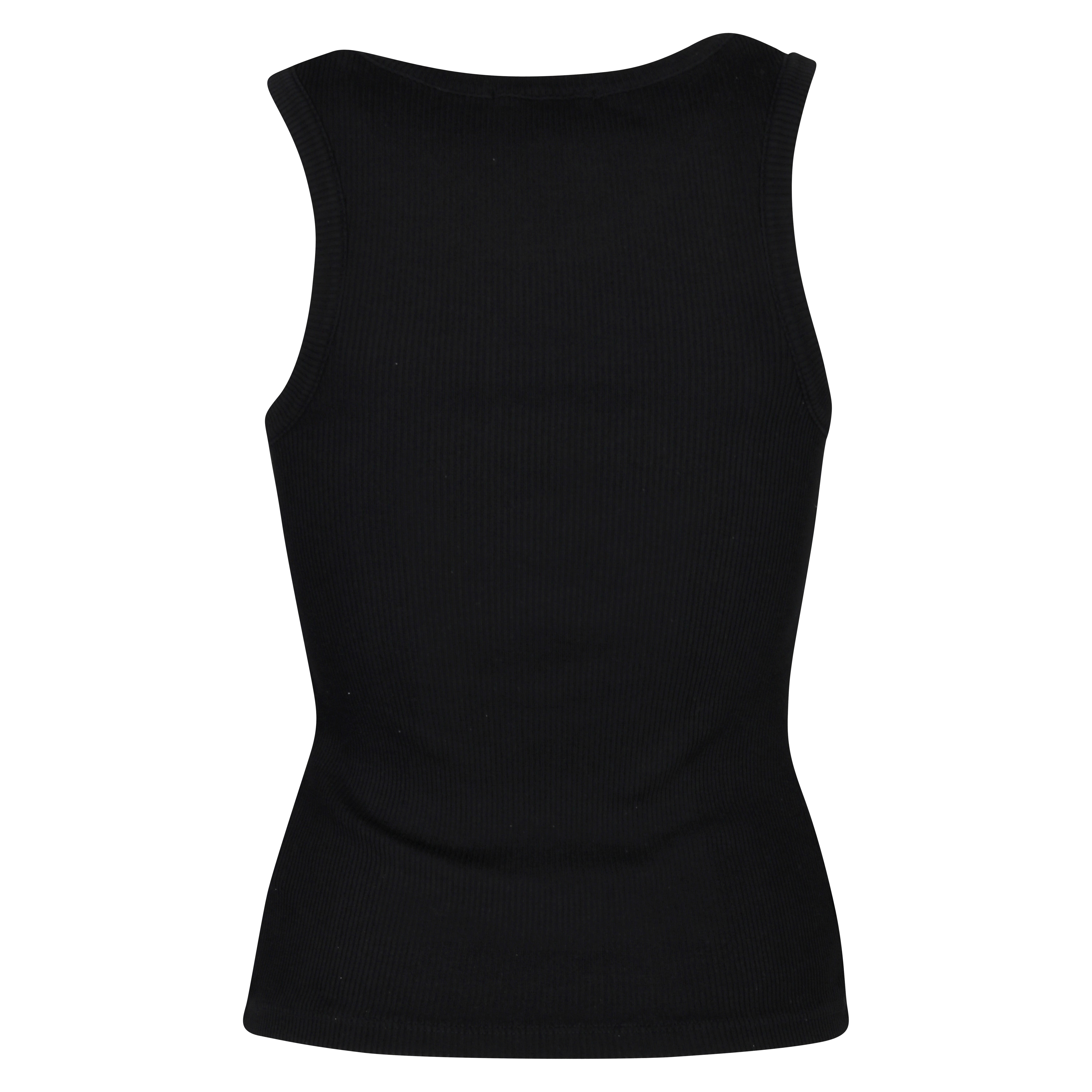 Agolde Rib Tank Poppy in Black L
