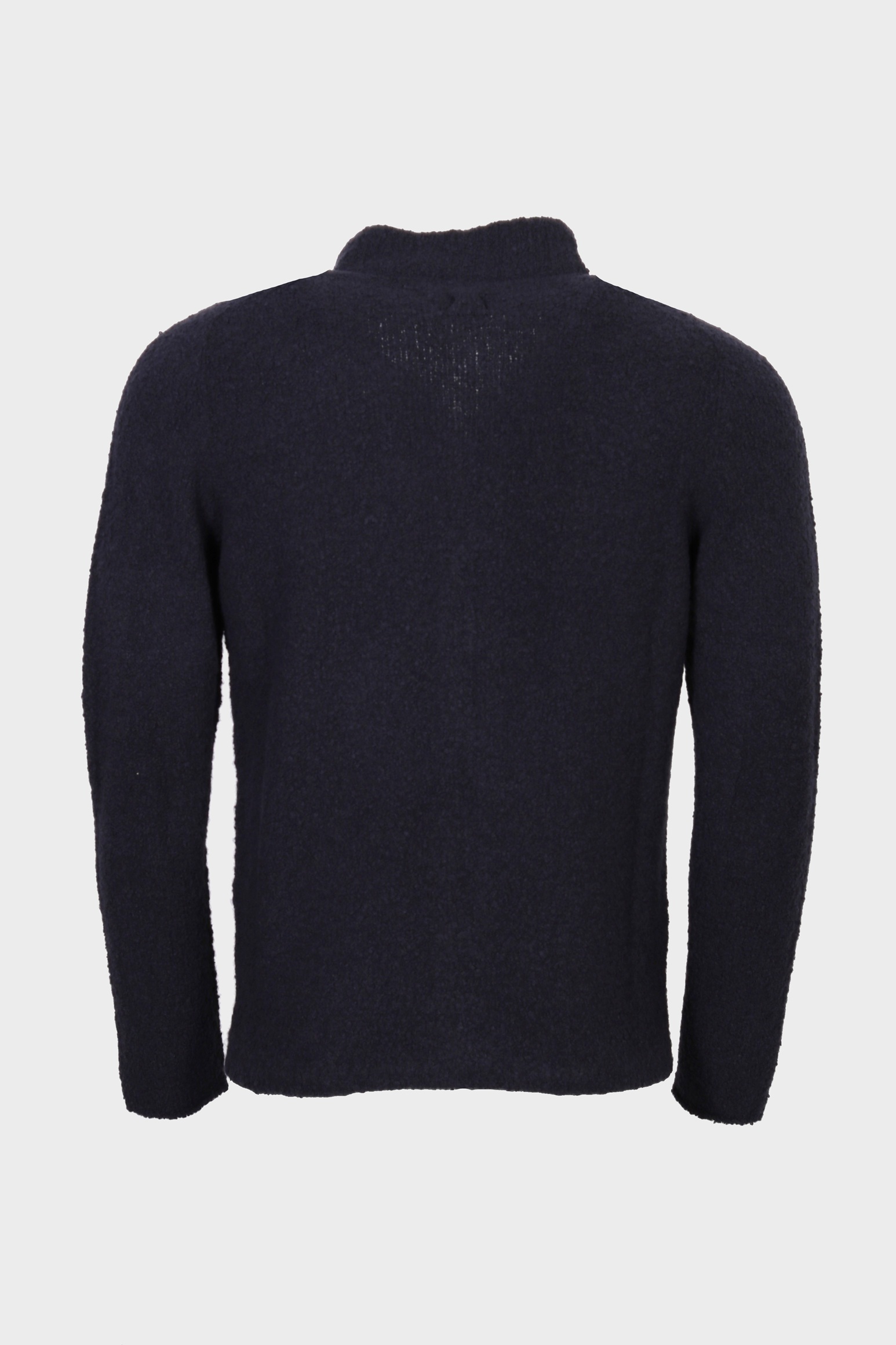 HANNES ROETHER Fluffy Knit Jacket in Navy