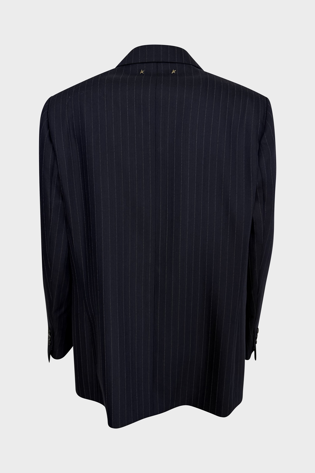 GOLDEN GOOSE Oversize Pinstripe Blazer in Navy