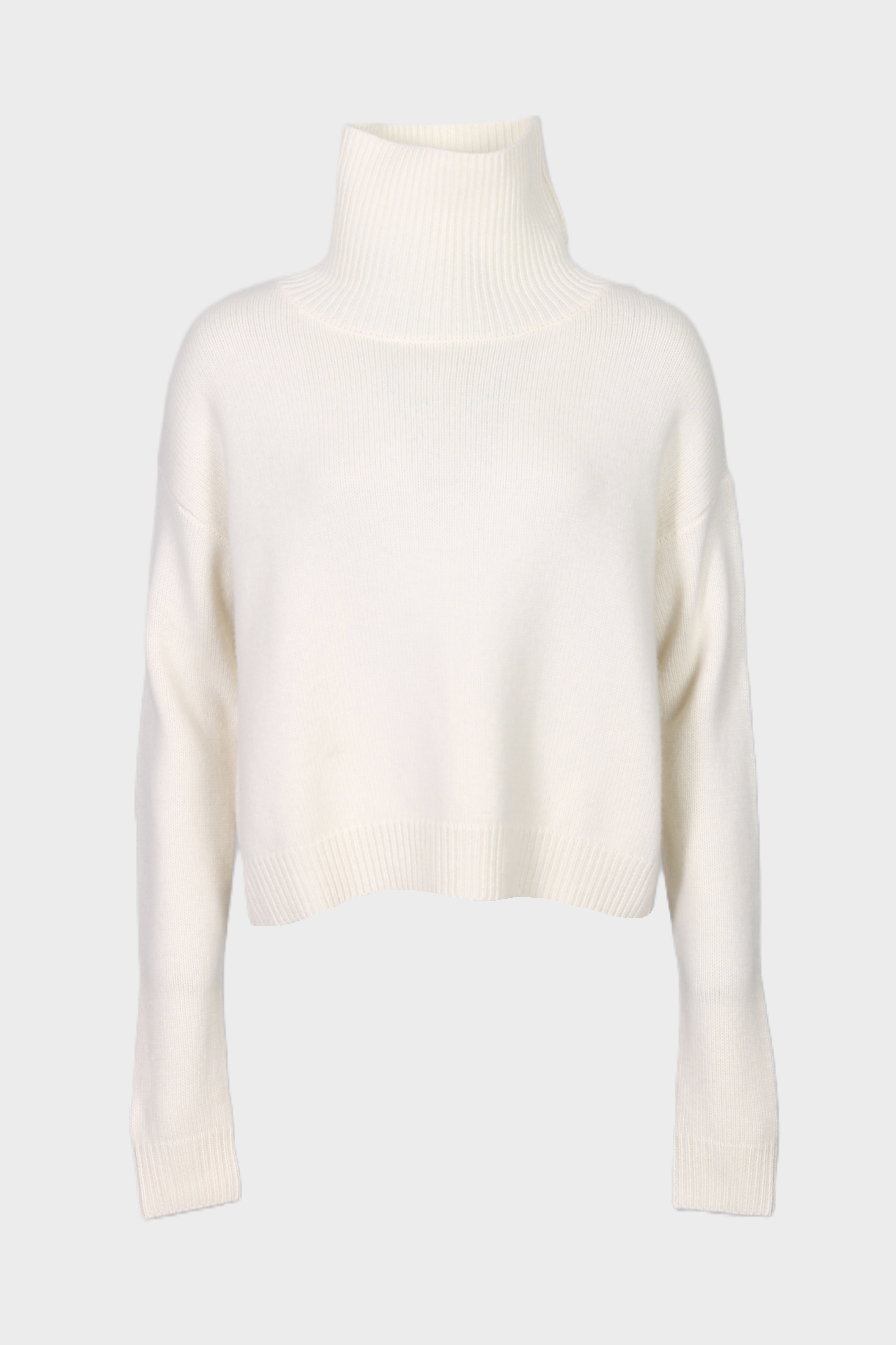 FLONA Cashmere Turtleneck Sweater in Cream