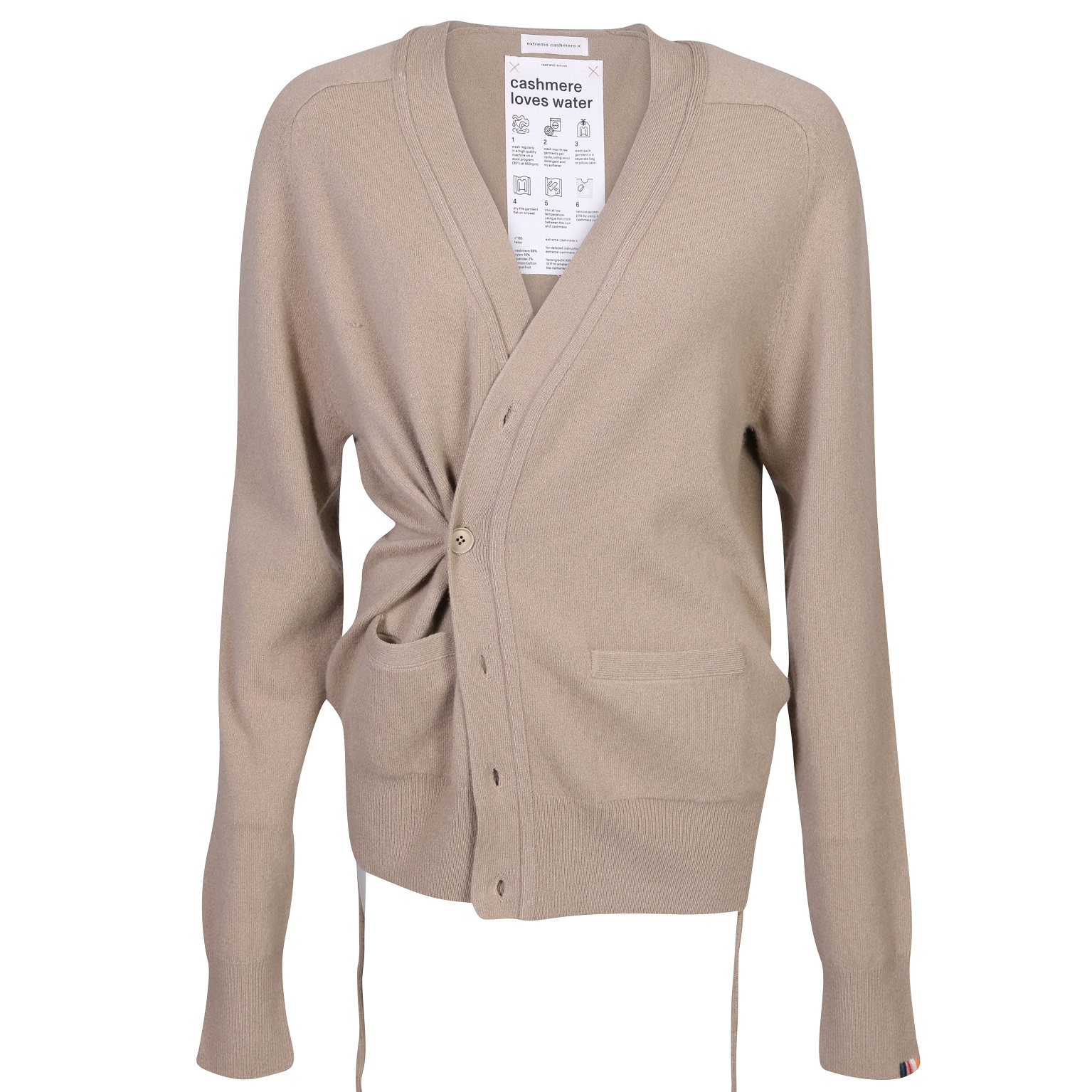 Extreme Cashmere Cardigan N°185 Feike in Dust