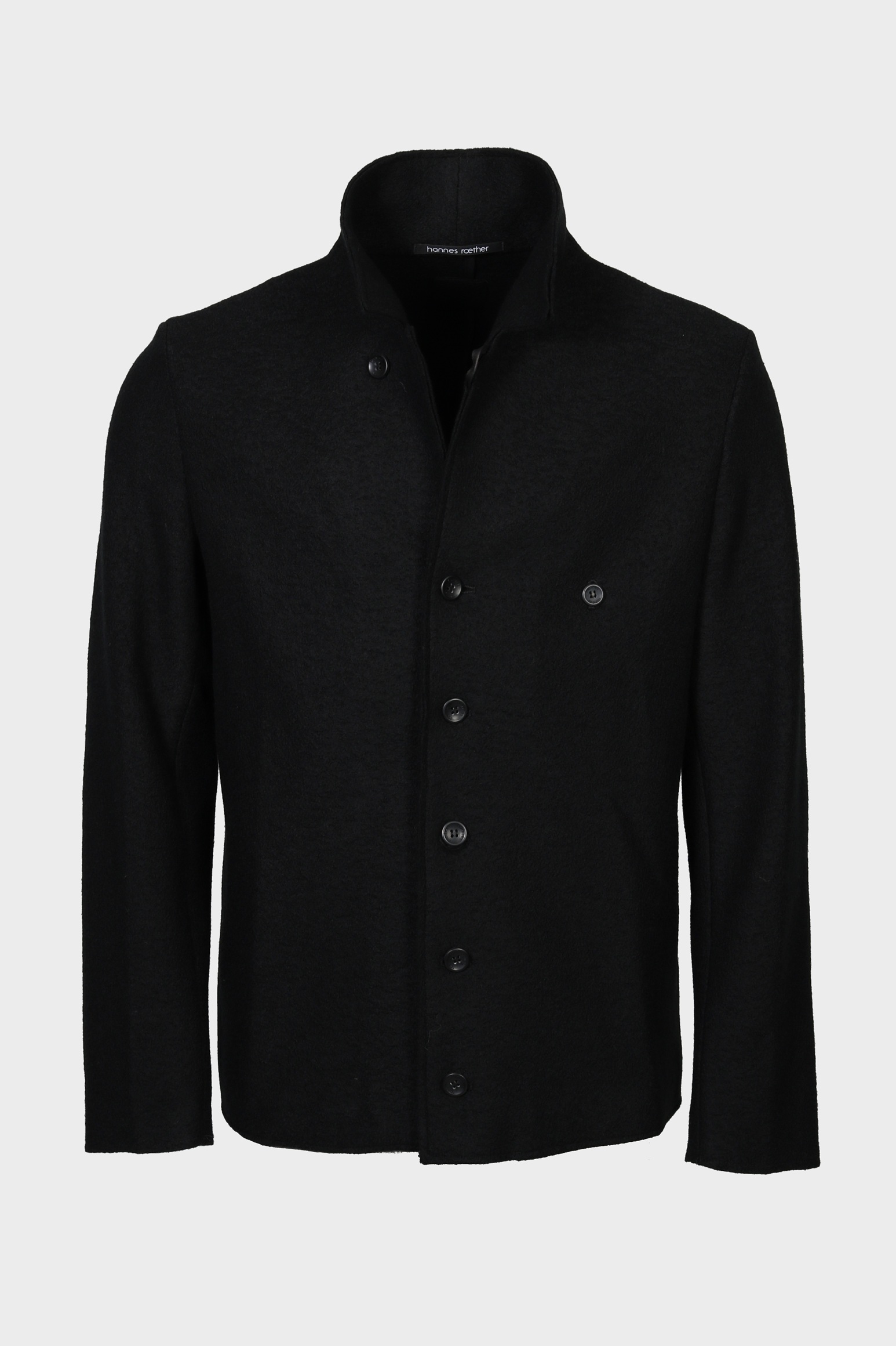 HANNES ROETHER Wool Jacket in Black