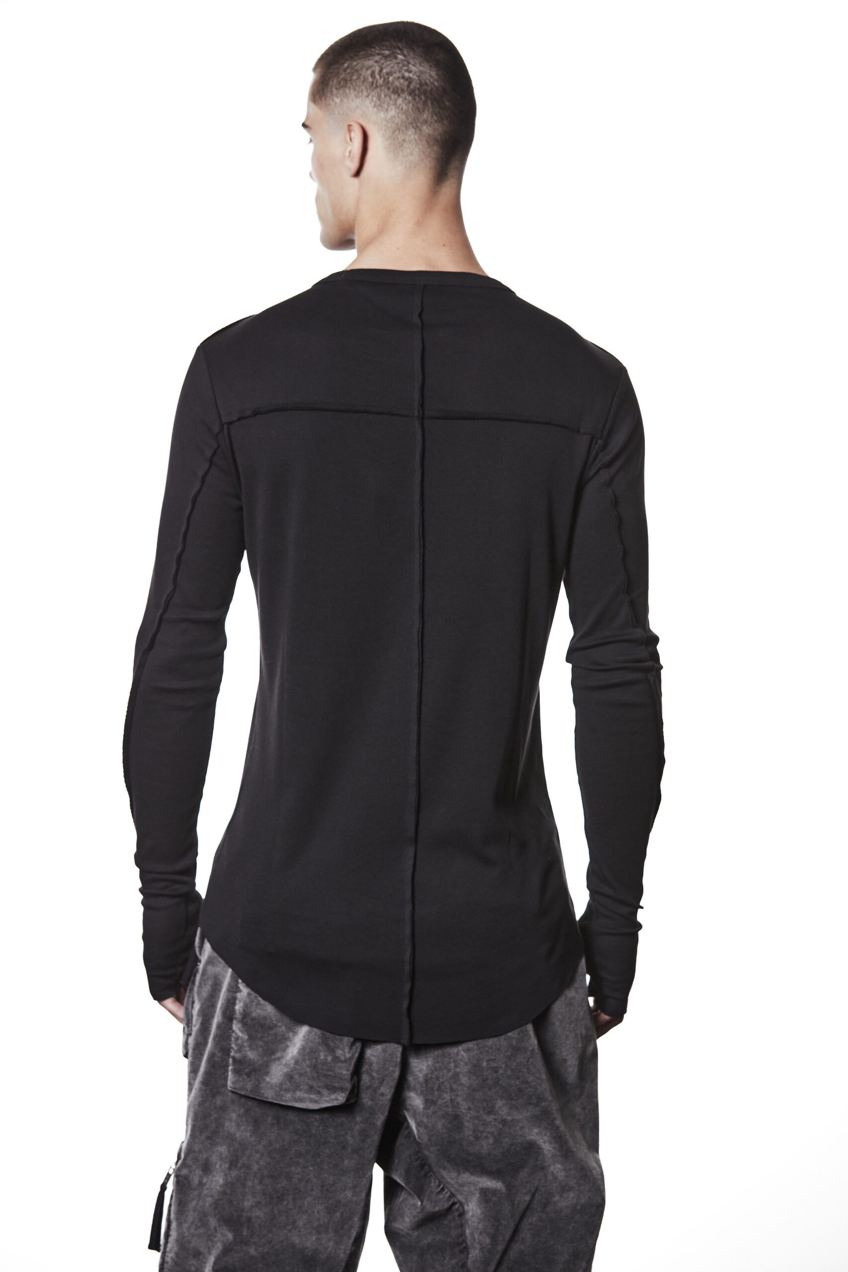 THOM KROM Slim Fit Longsleeve in Black