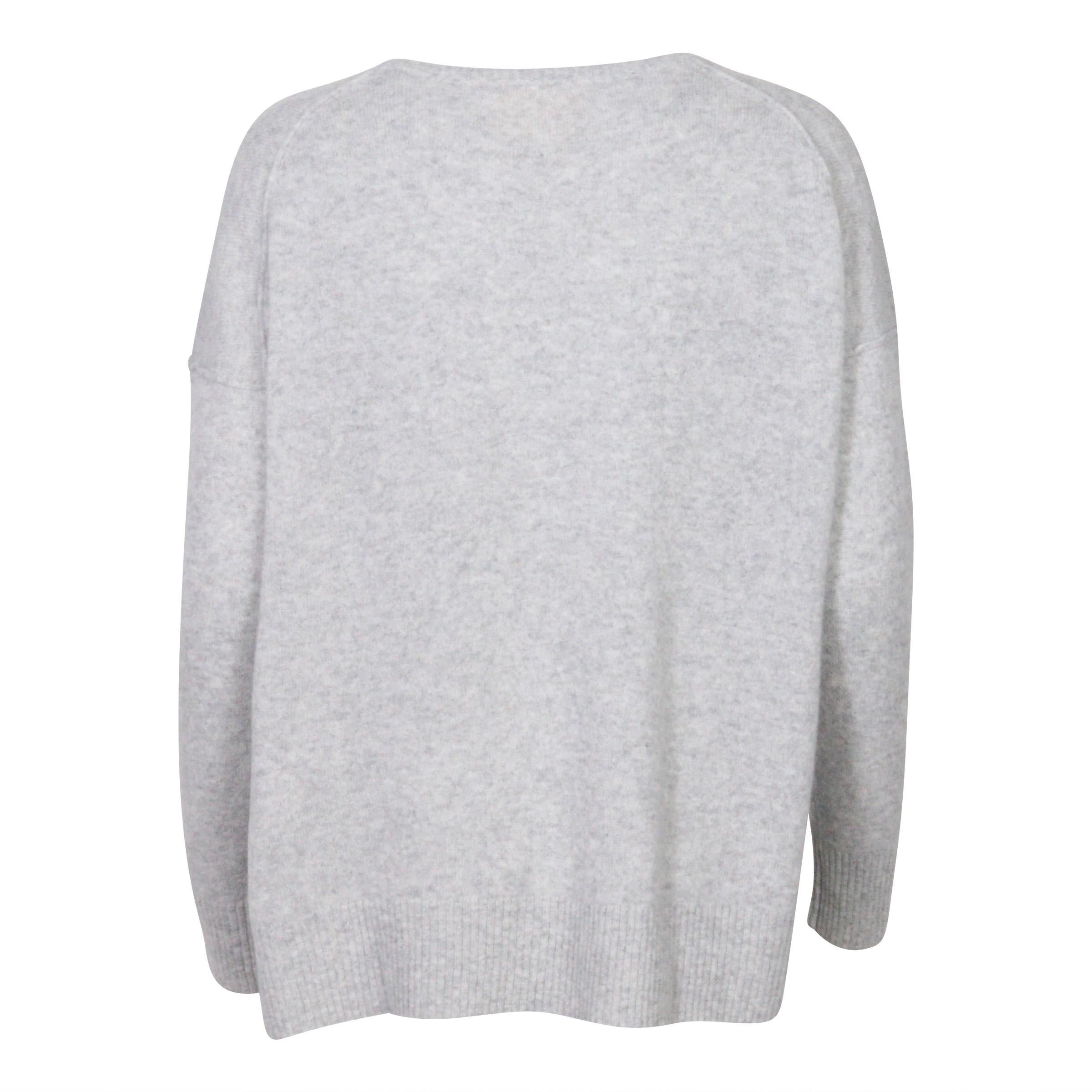 Absolut Cashmere Oversized Sweater Light Grey Melange M