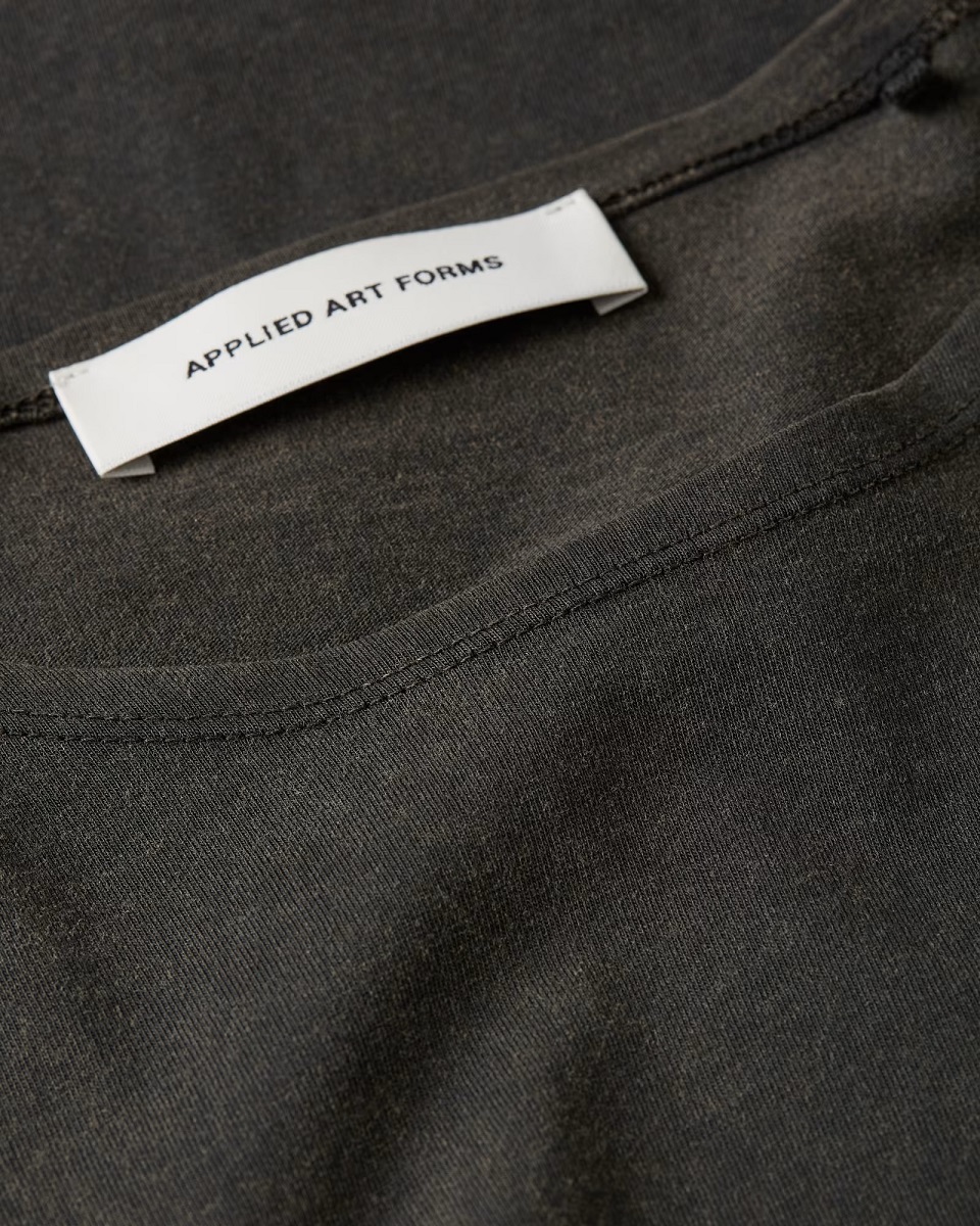 APPLIED ART FORMS Light Cotton T-Shirt in Charcoal