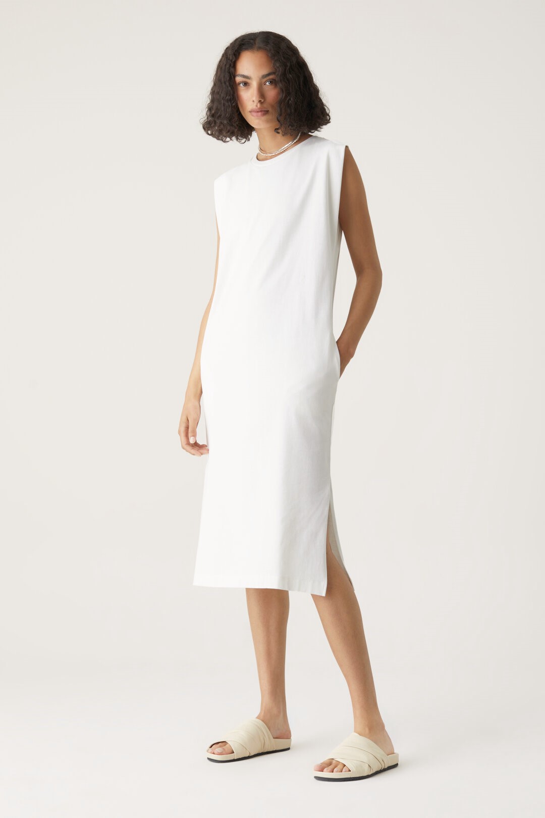 CLOSED T-Shirt Dress in Offwhite