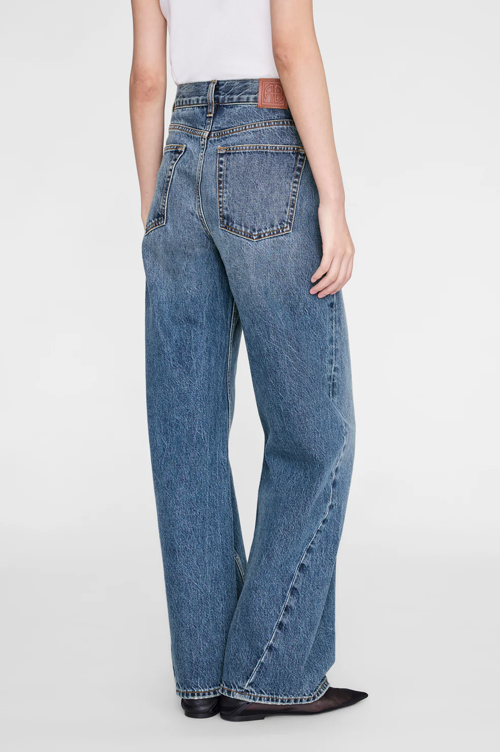 ANINE BING Brie Jeans in Cabana Blue
