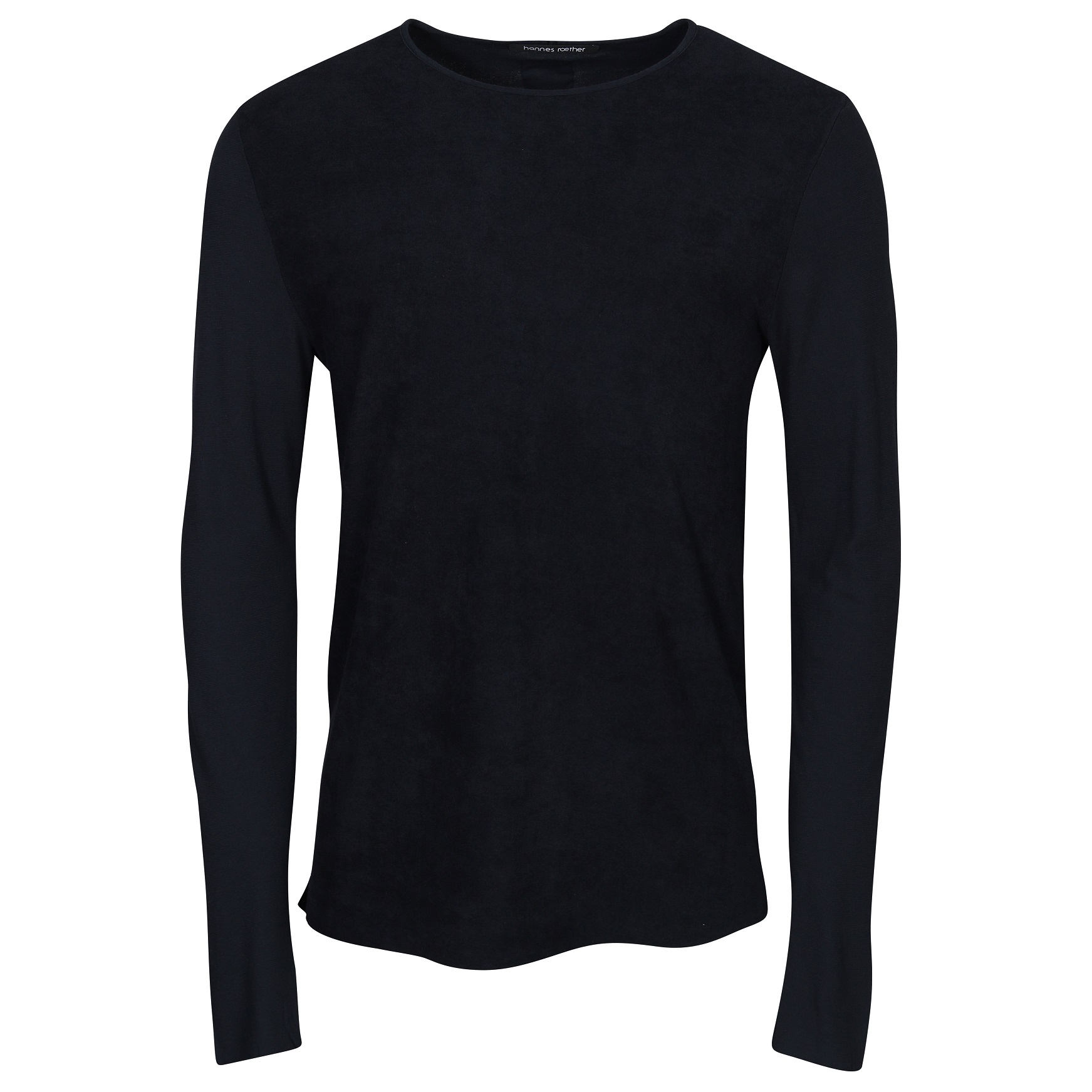 HANNES ROETHER Terry Longsleeve in Navy 3XL