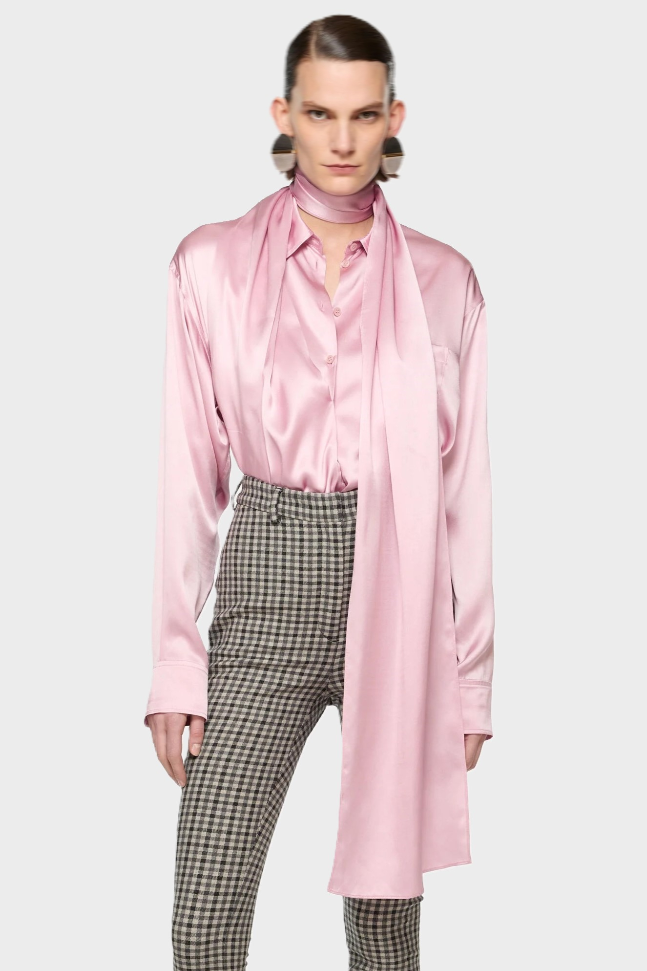 ACNE STUDIOS Satin Blouse in Pink