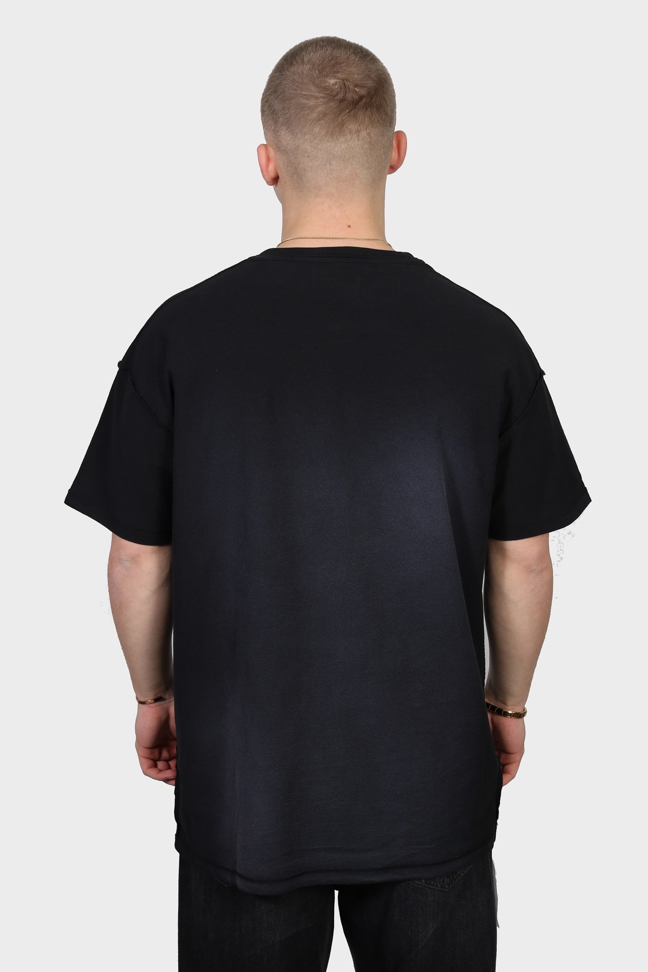 PURPLE-BRAND Textured Inside Out in Washed Black PURPLE-BRAND Textured Inside Out in Washed Black