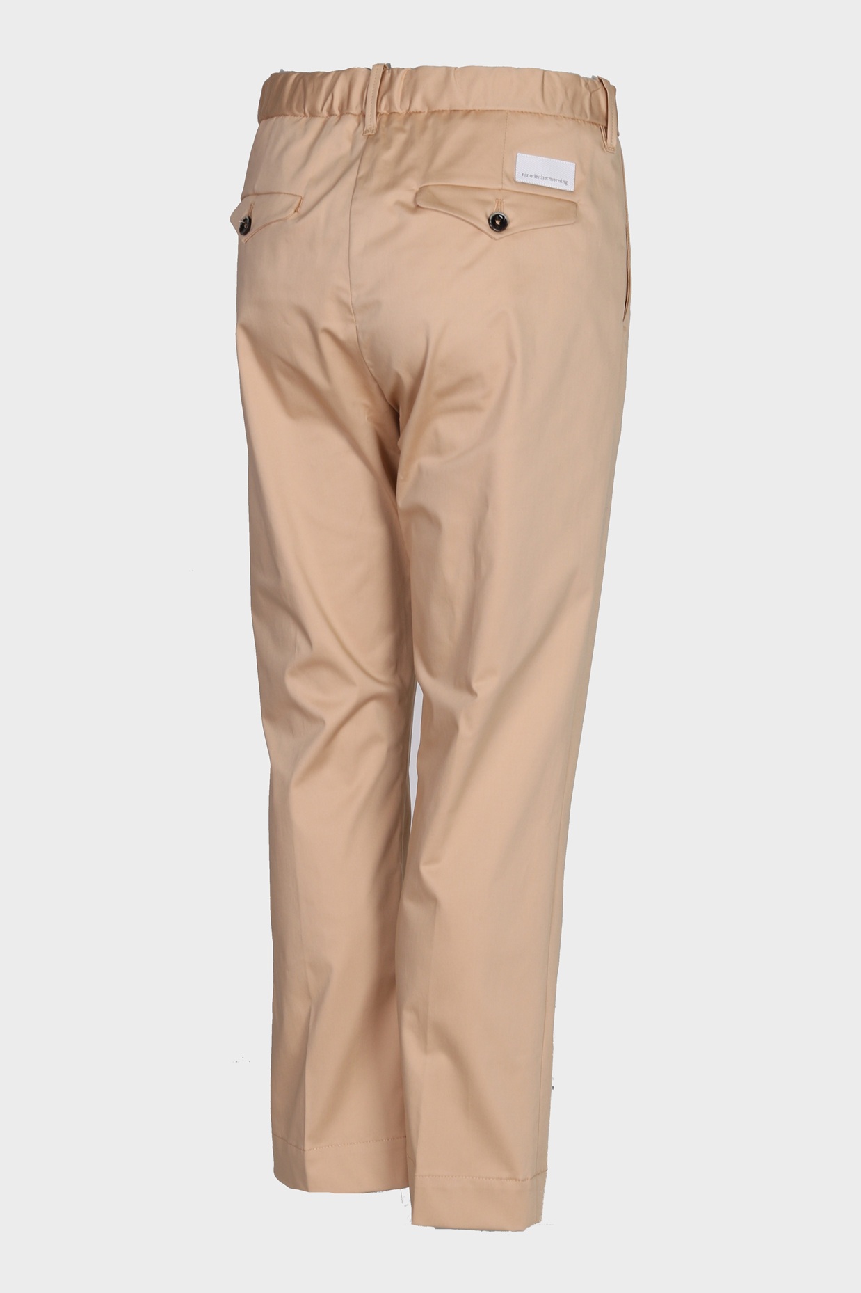 NINE:INTHE:MORNING Magda Cropped Bootcut in Beige