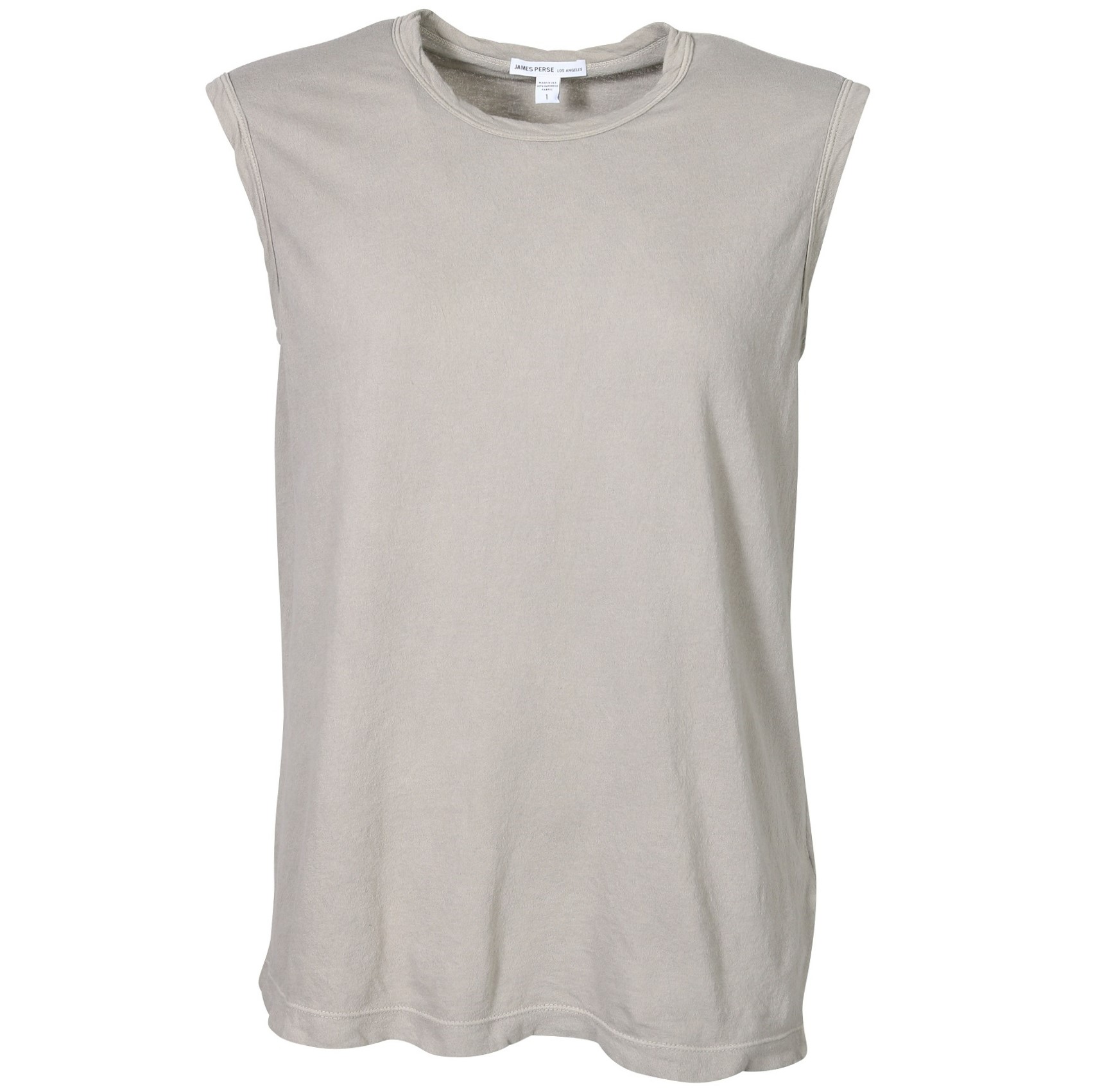 JAMES PERSE Relaxed Fit Jersey Muscle Tank in Stone