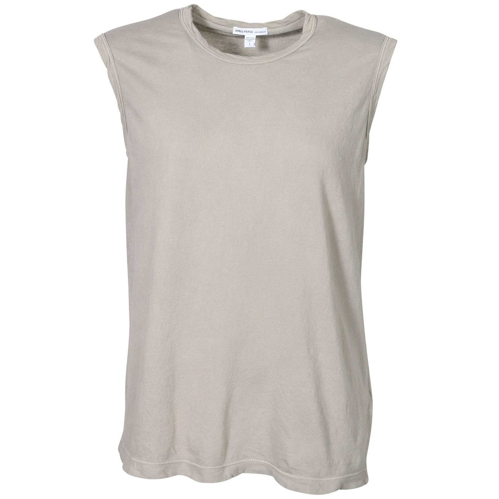 JAMES PERSE Relaxed Fit Jersey Muscle Tank in Stone 3/L