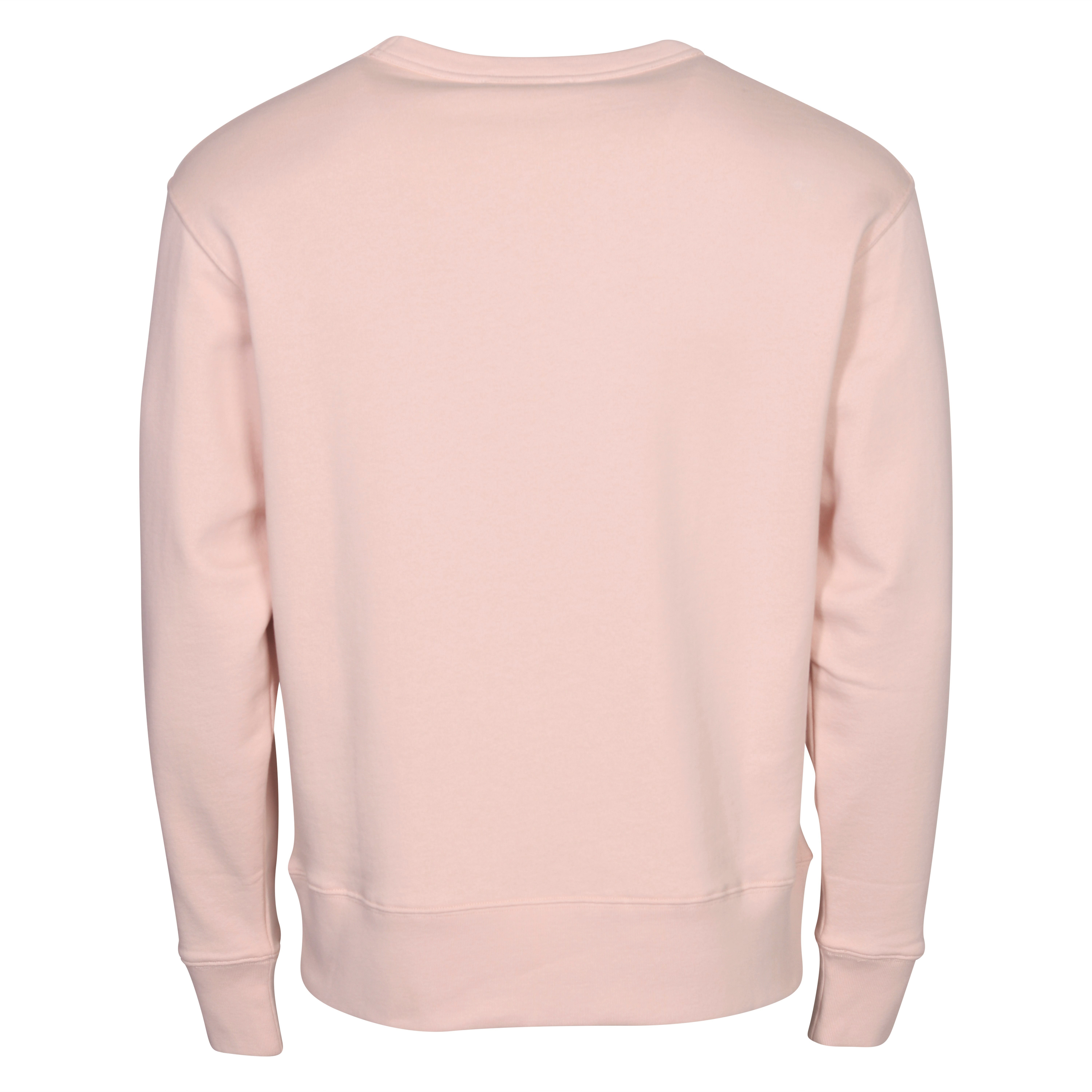 Acne Studios Face Sweatshirt in Powder Pink