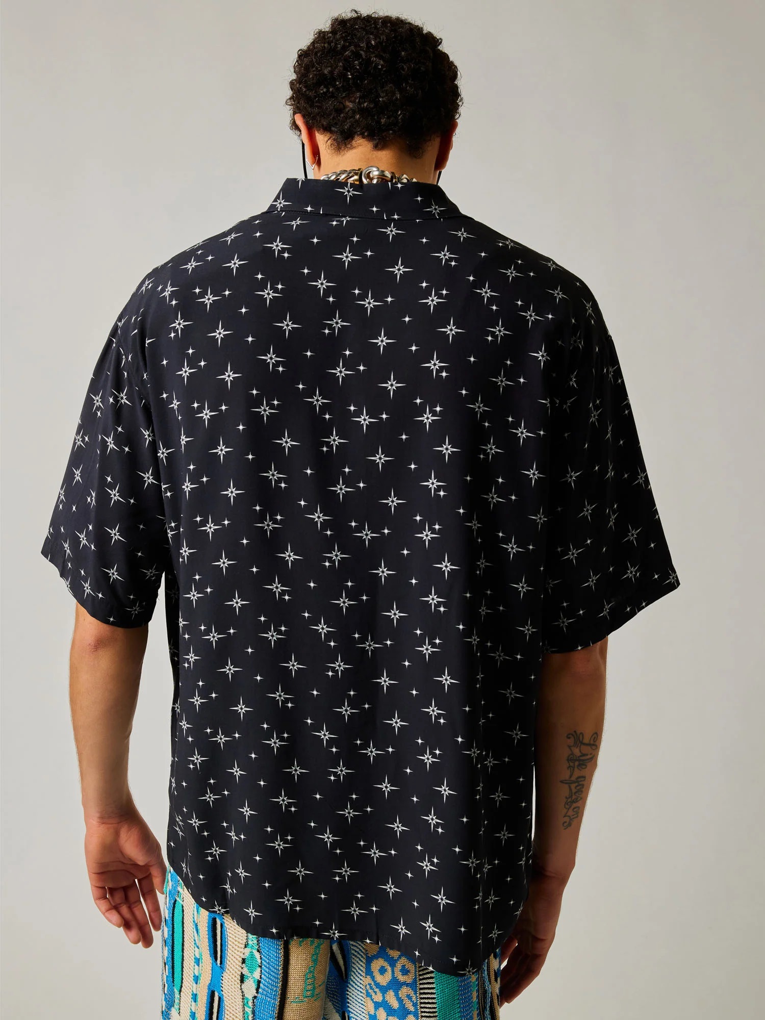 LANEUS Fireworks Shirt in Black 52