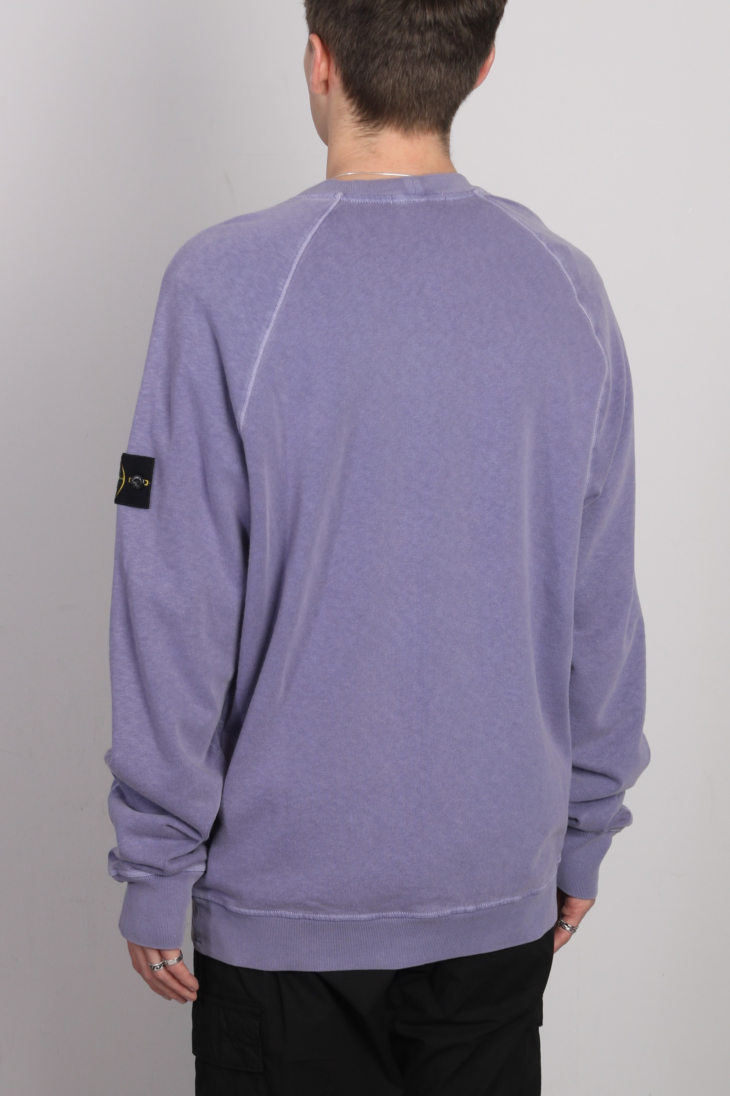 STONE ISLAND Vintage Sweatshirt in Washed Liliac M
