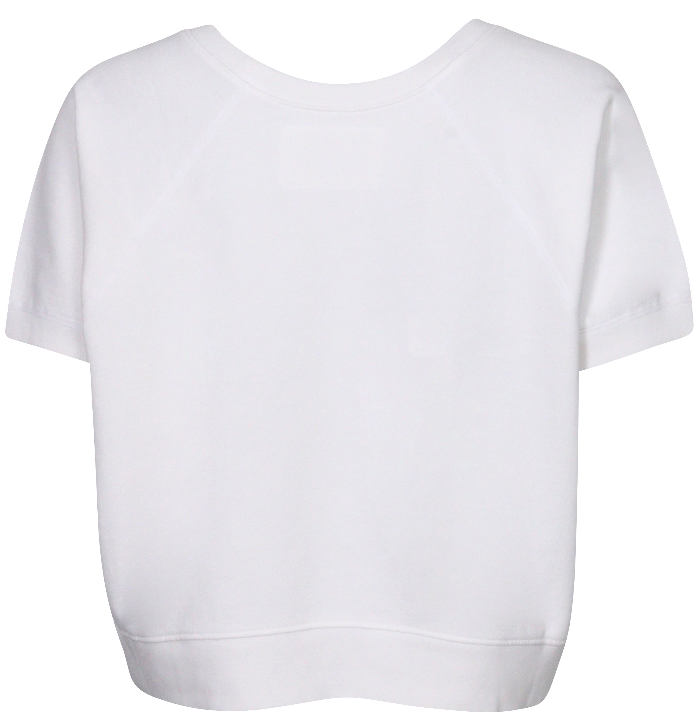 Nili Lotan Short Sleeve Sweatshirt Ciara Vintage White XL
