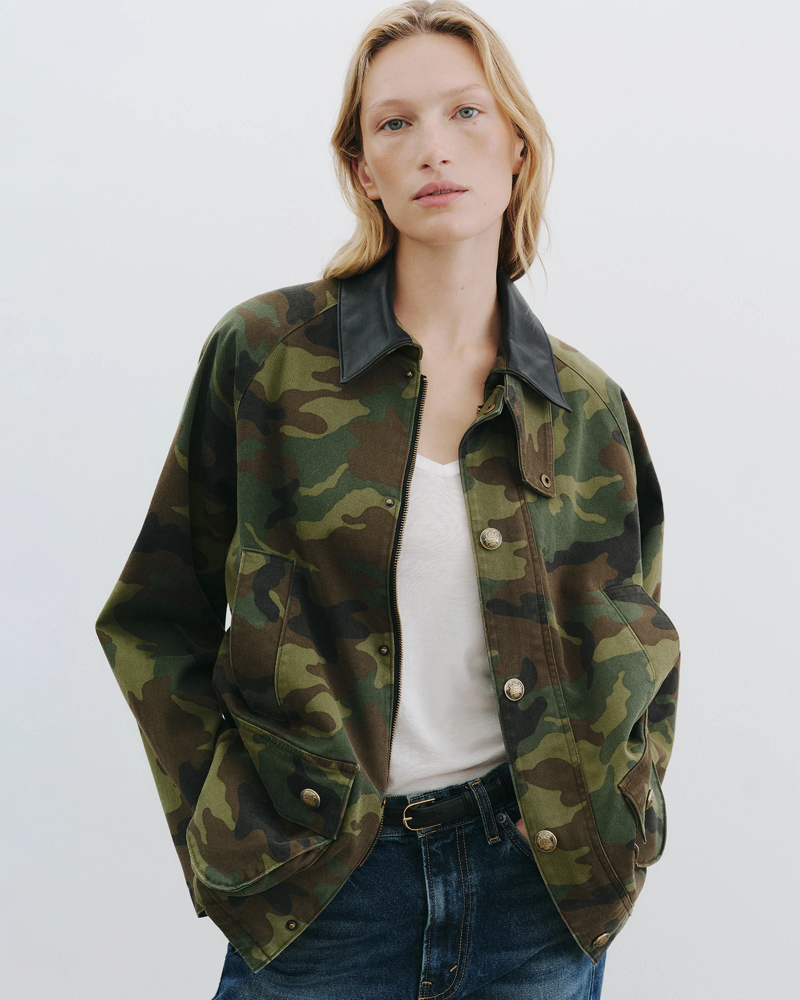 NILI LOTAN Andrew Parka in Camouflage