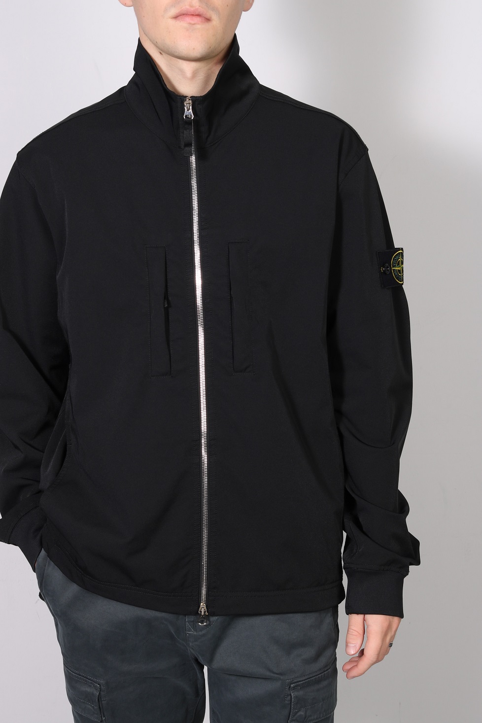 STONE ISLAND Stretch Jacket in Black XL