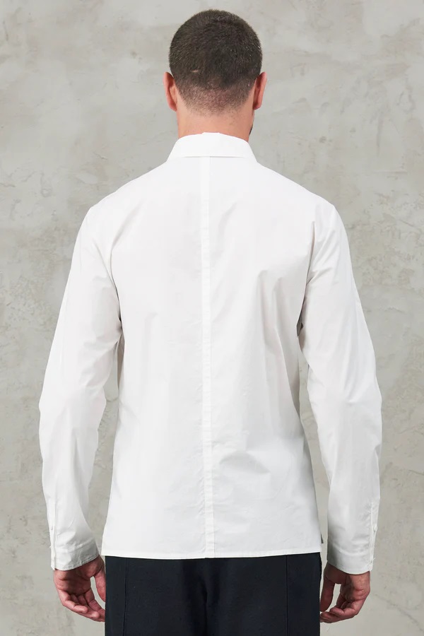 TRANSIT UOMO Cotton Stretch Shirt in White
