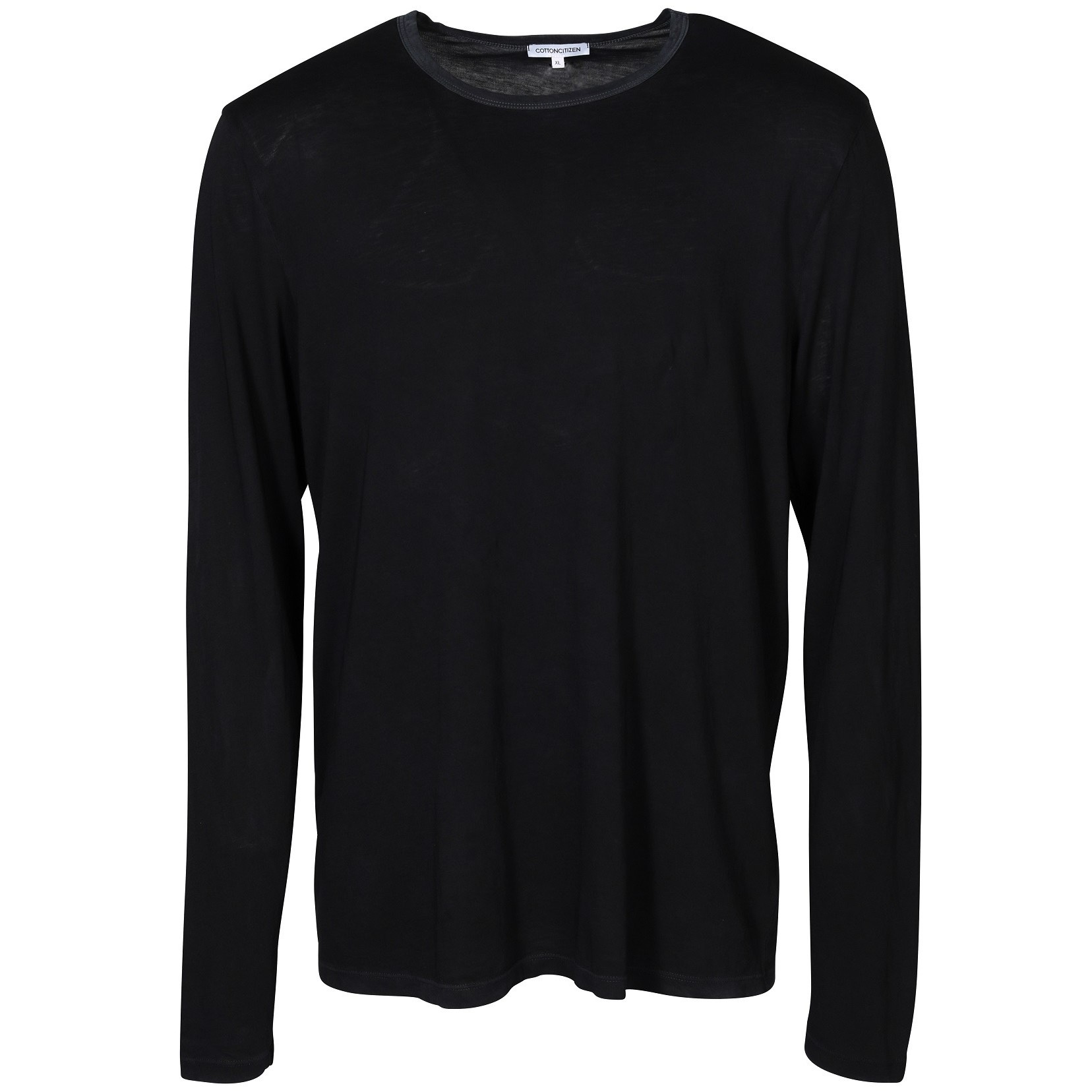 COTTON CITIZEN Classic Crew Longsleeve in Vintage Black