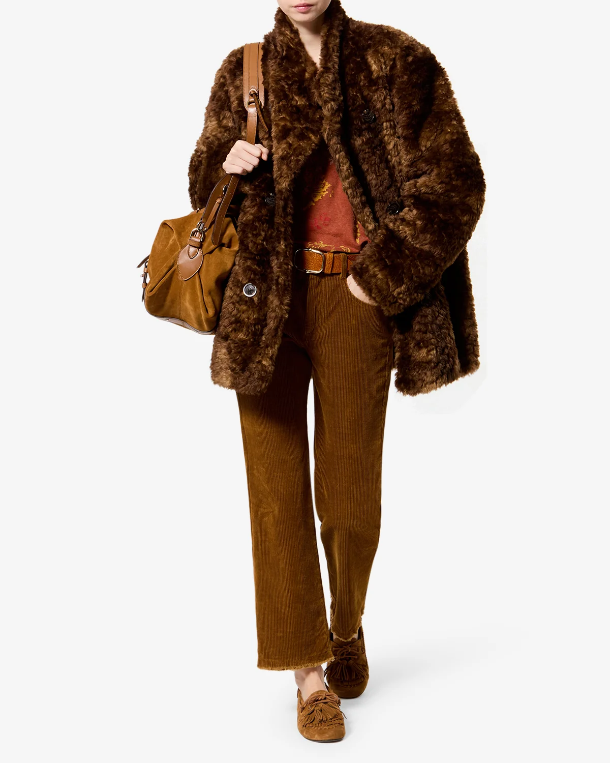 ISABEL MARANT ÉTOILE Jya Fake Fur Jacket FR40 / DE38