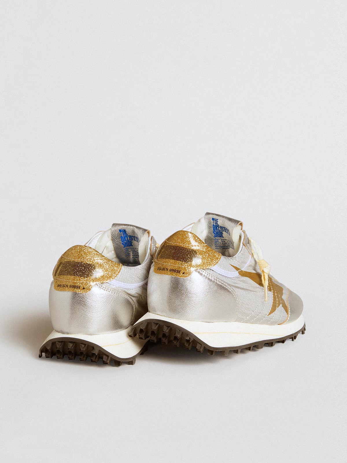 GOLDEN GOOSE Running Marathon in Silver/Gold