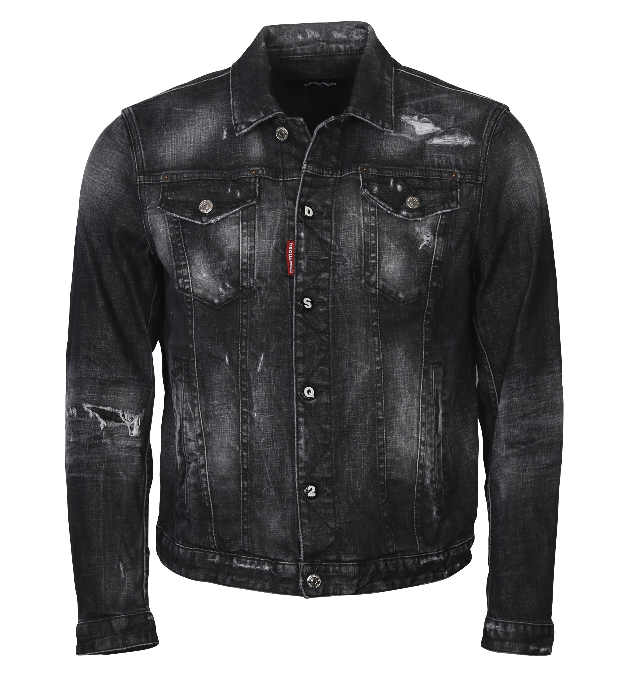 Dsquared Denim Jacket Black Washed