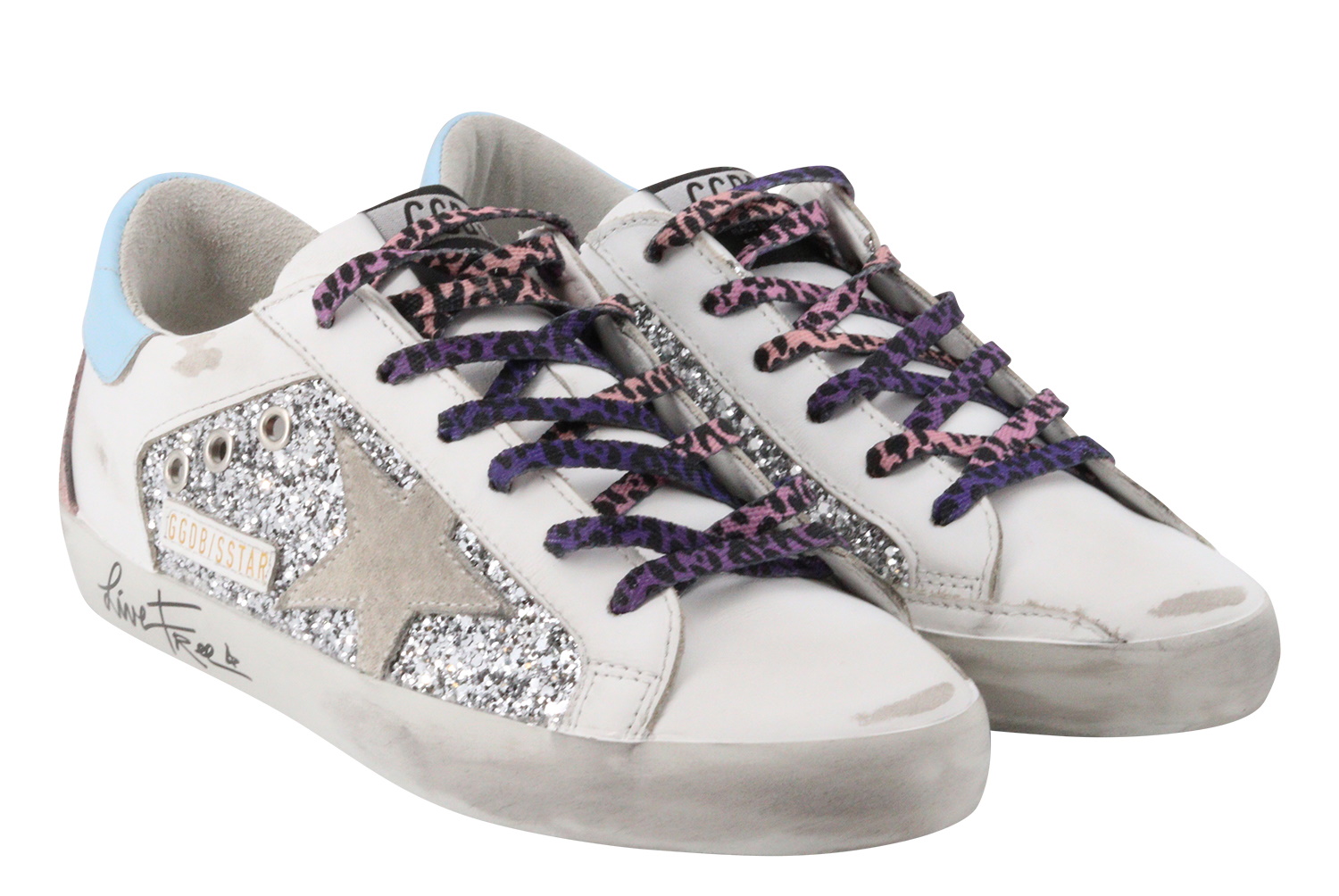 Golden Goose Superstar Glitter And Leather Upper Suede Star 40