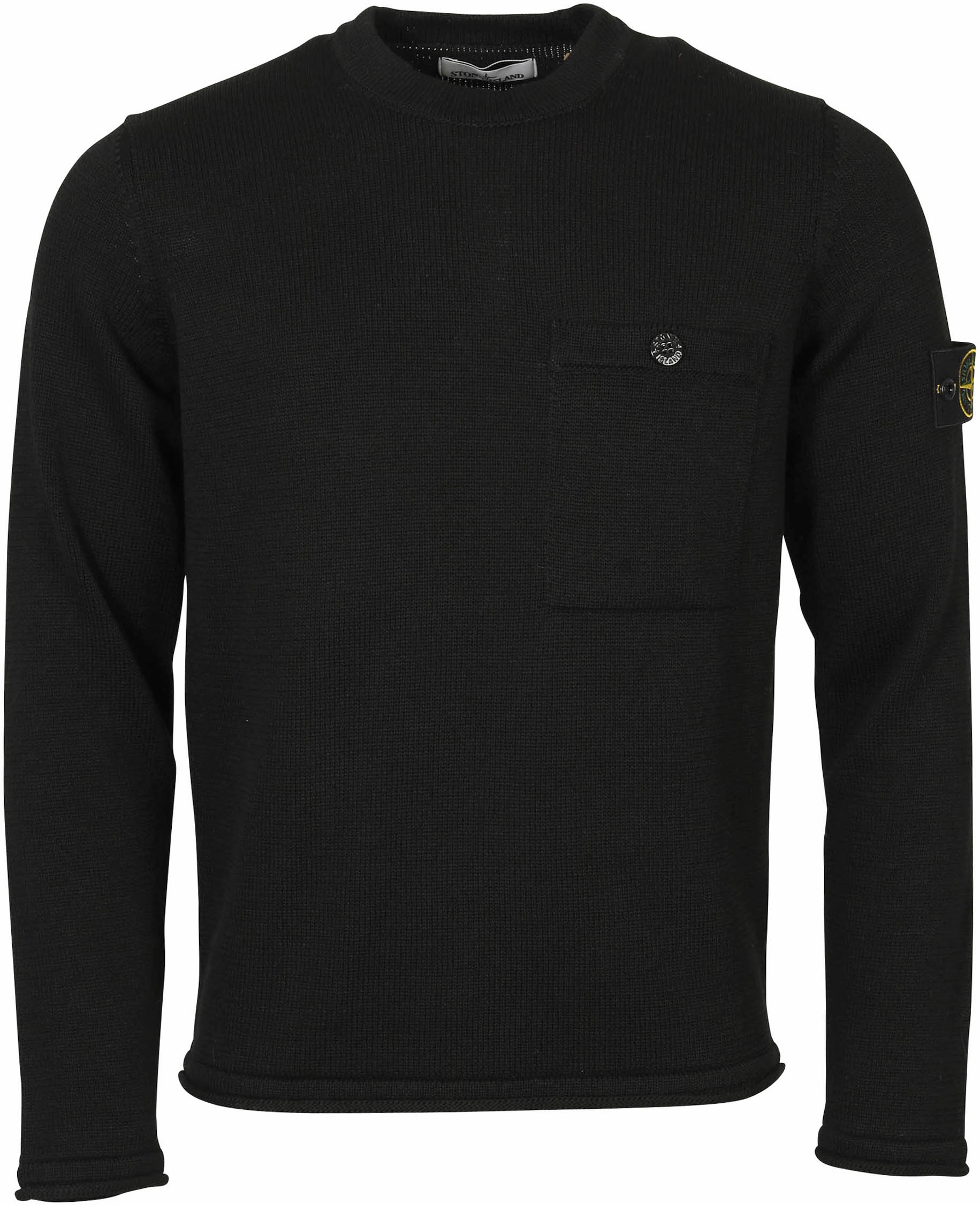 Stone Island Knit Sweater Pocket Black