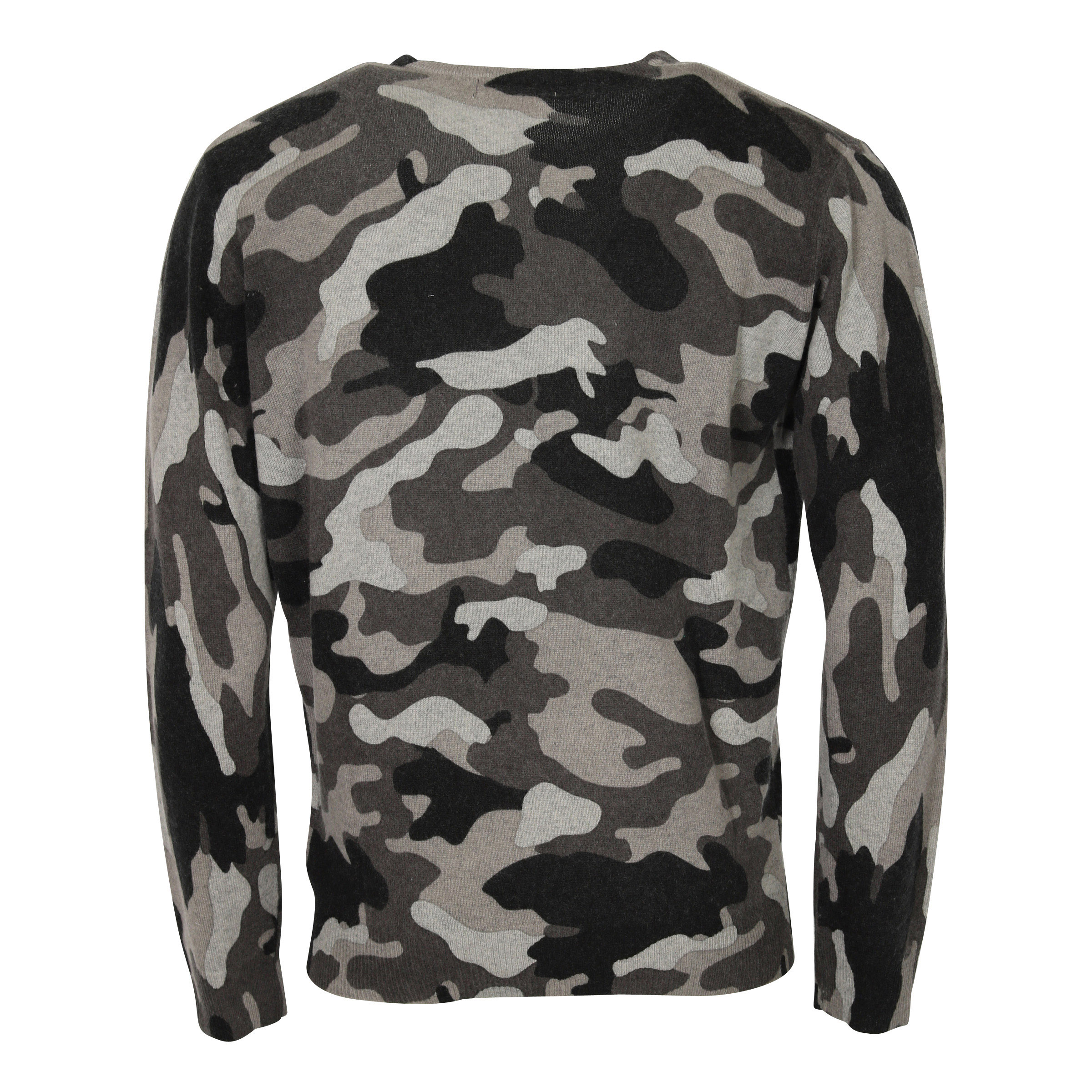 Absolut Cashmere Roundneck Pullover Camo Grey L