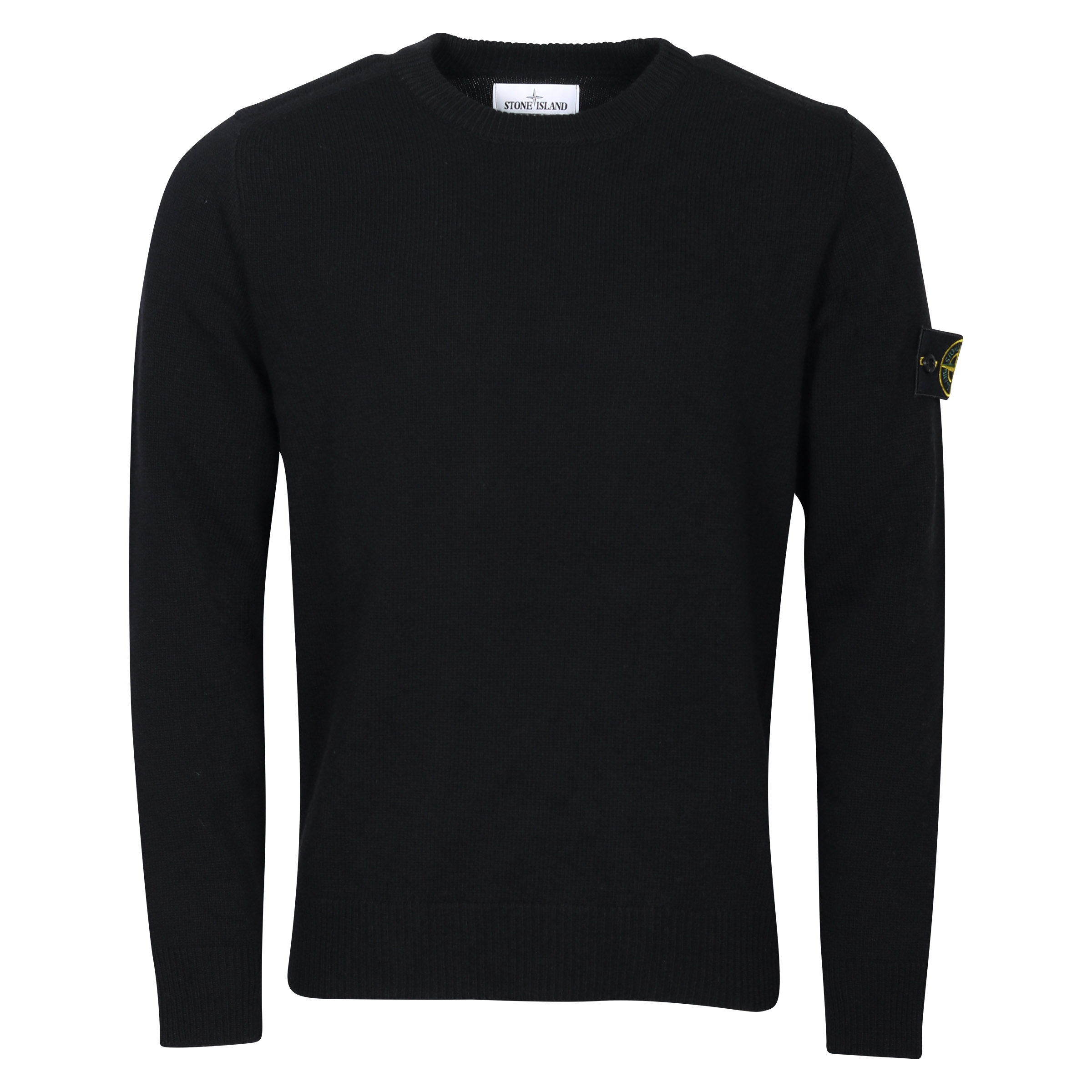 Stone Island Crew Neck Knit Sweater Black