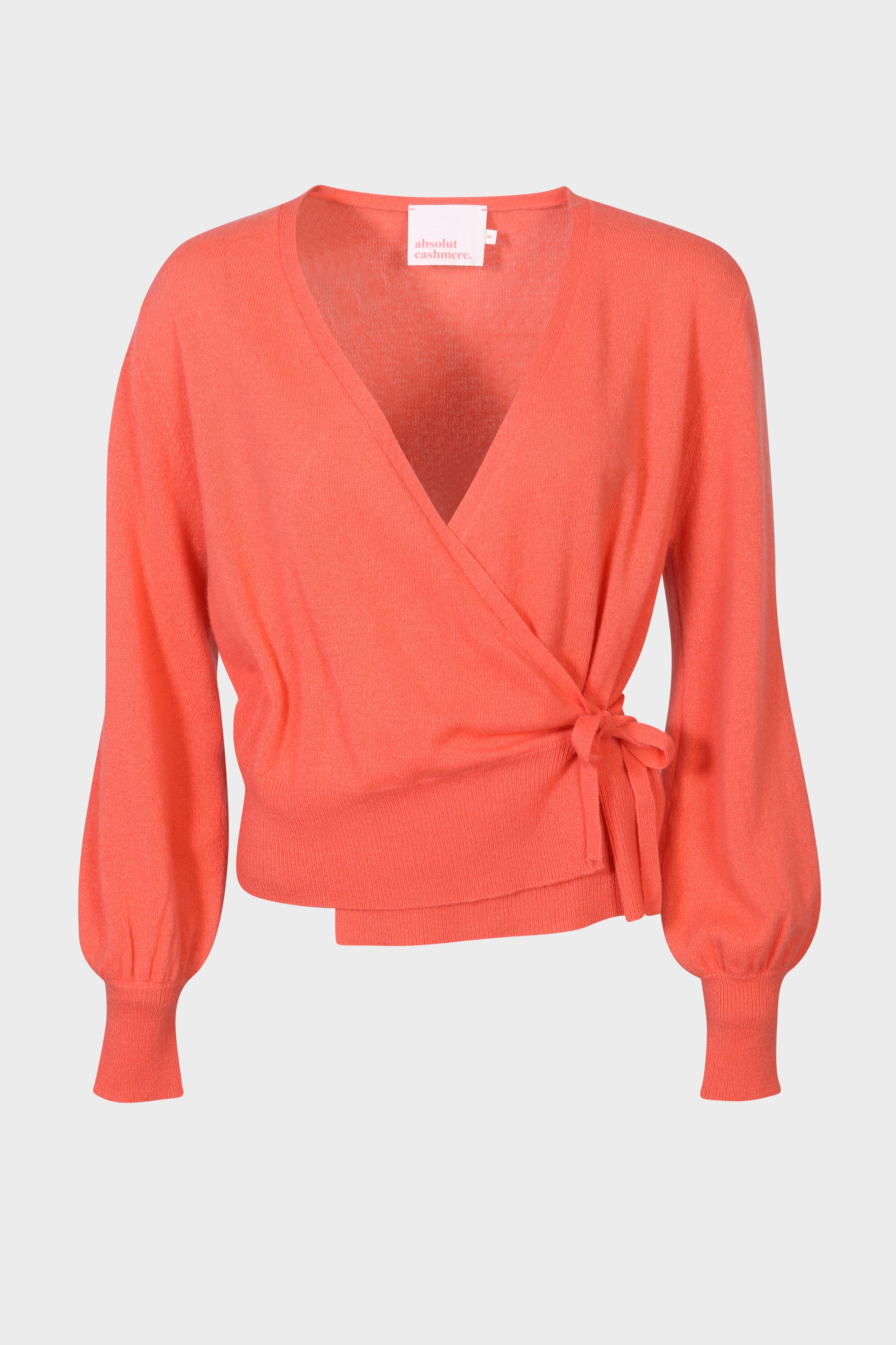 ABSOLUT CASHMERE Cache Coeur Cardigan Melon L