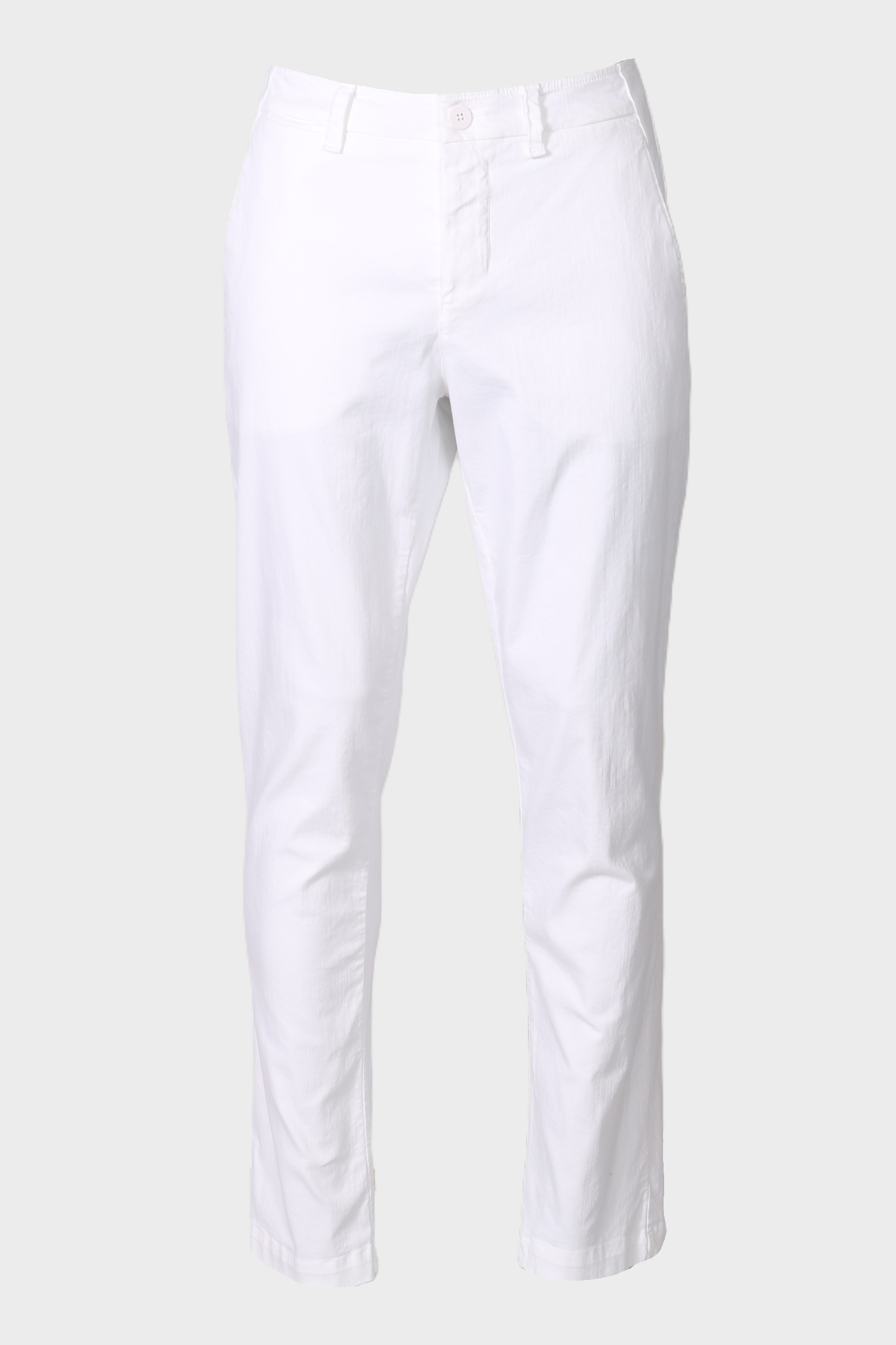TRANSIT UOMO Cotton Stretch Pant in White S