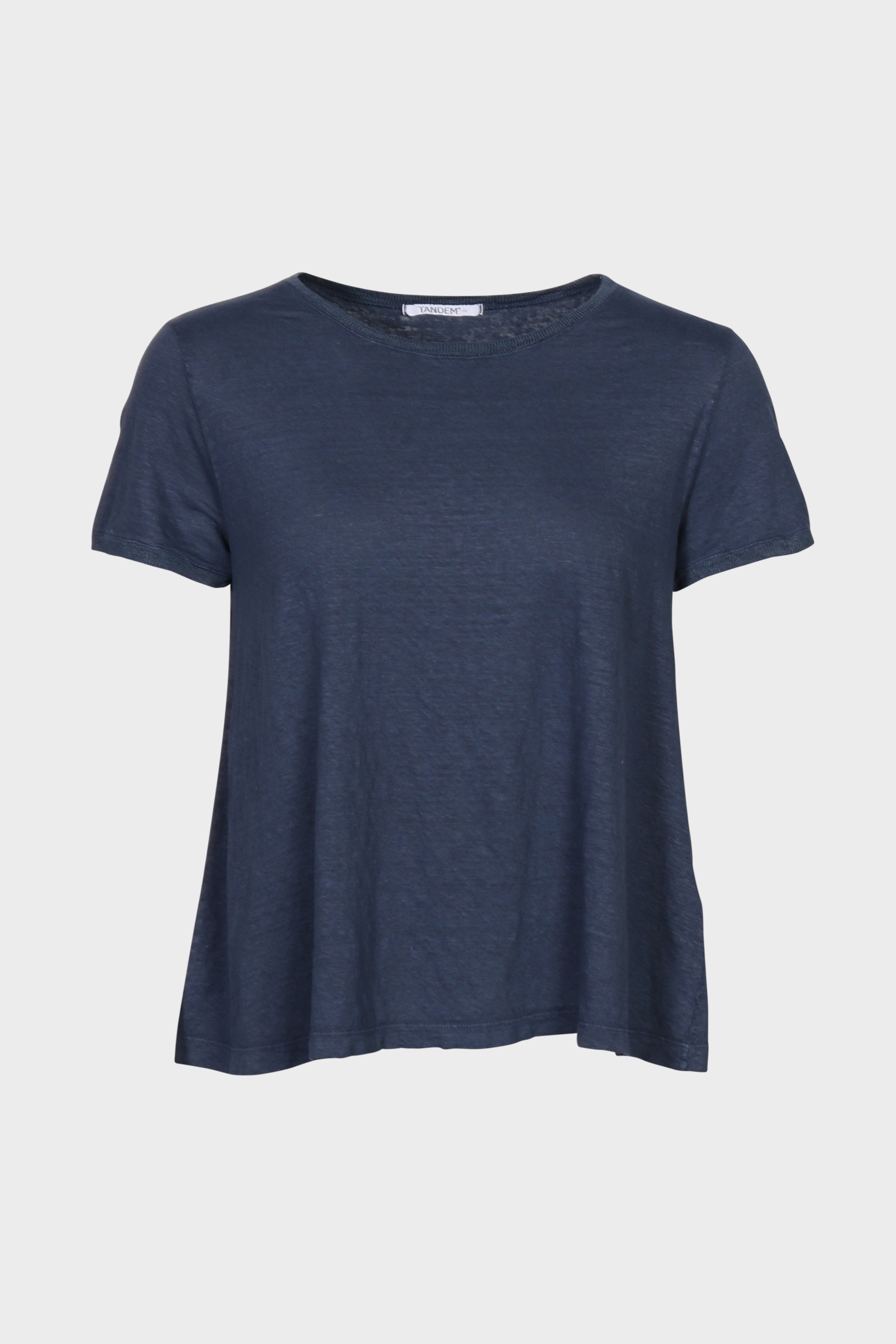 TANDEM Linen T-Shirt in Blue TANDEM Linen T-Shirt in Blue