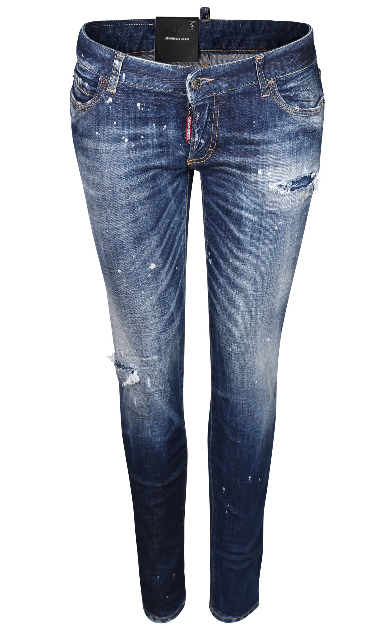 DSQUARED2 Jennifer Jeans in Washed Dark Blue